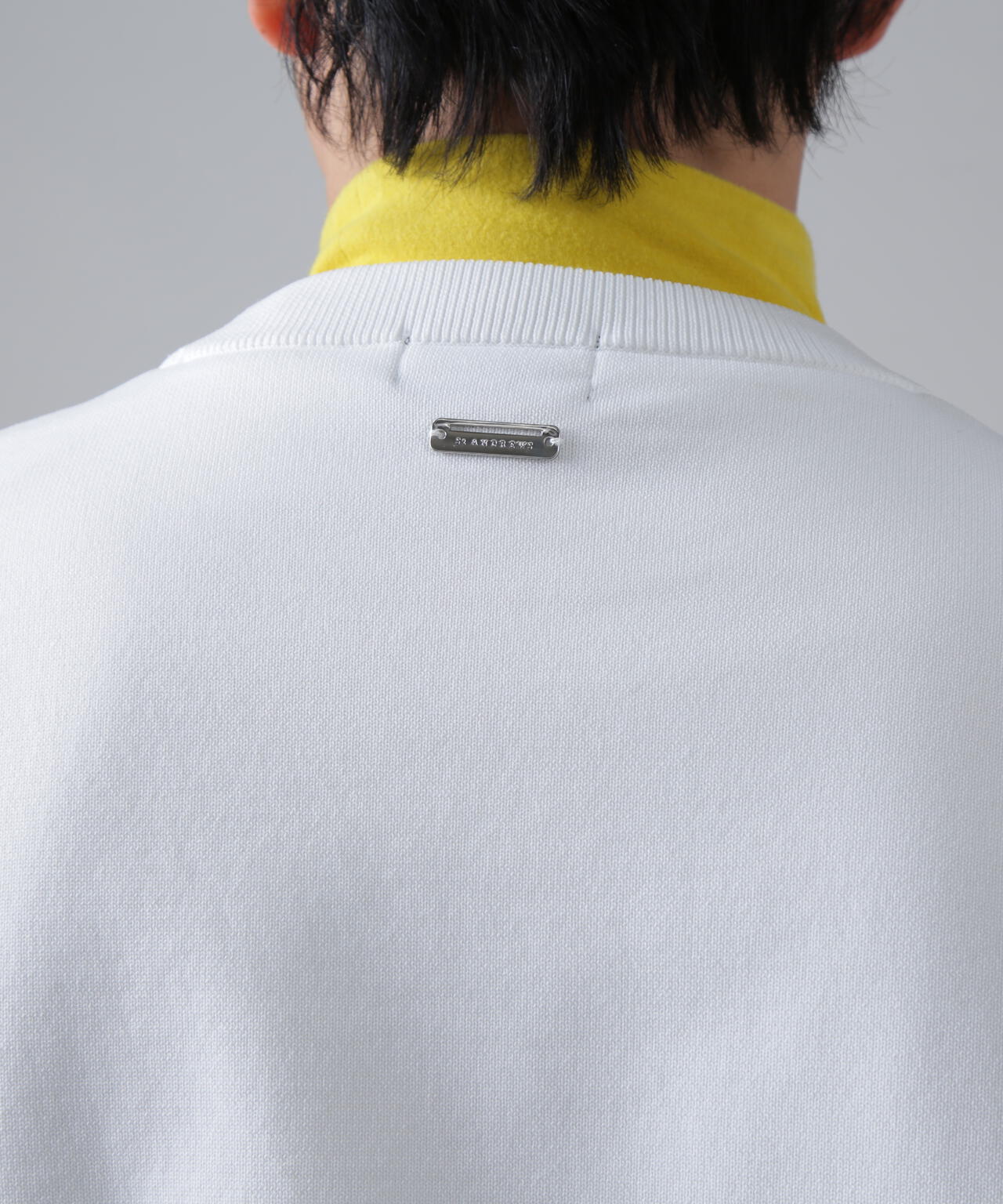 12G天竺×リンクス裏地付きクルーネックニットプルオーバー (MENS) | St