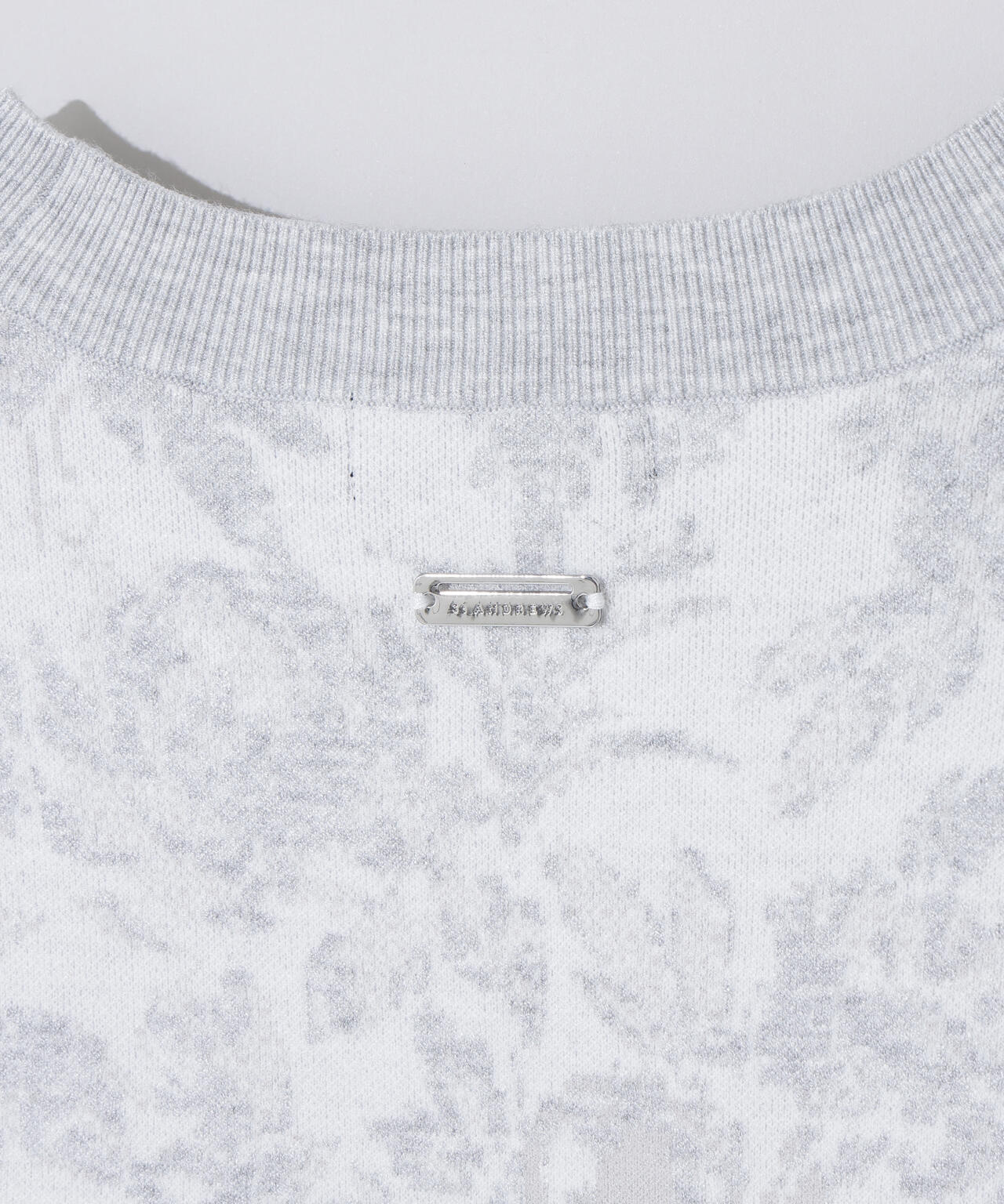 16Gボニースコットランドジャガードクルーネックニットプルオーバー (MENS)