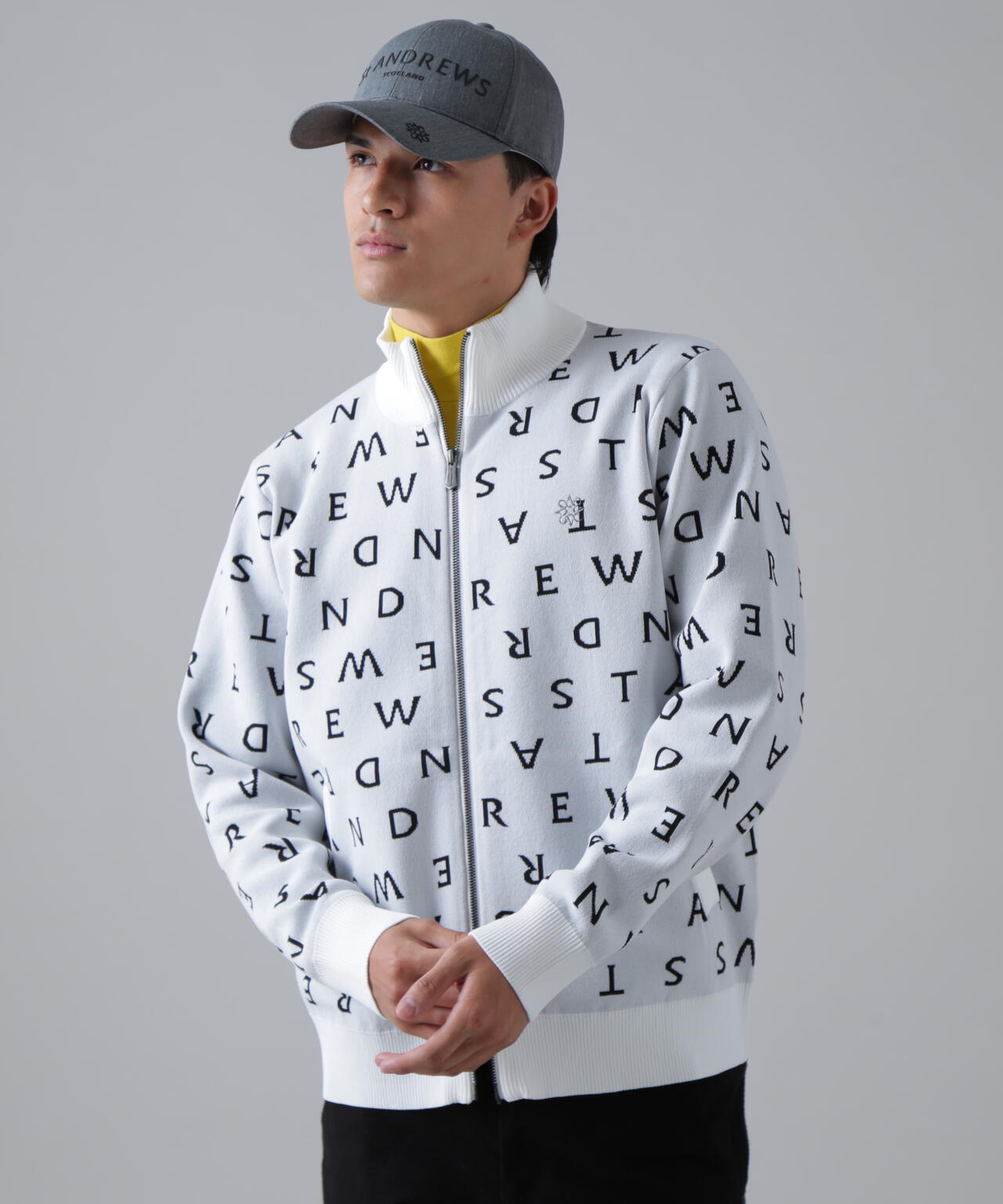 14Gロゴジャガードフルジップニット (MENS)