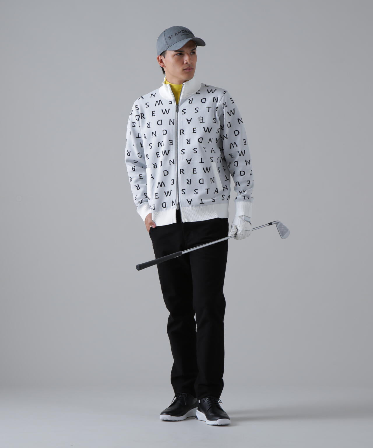 14Gロゴジャガードフルジップニット (MENS)