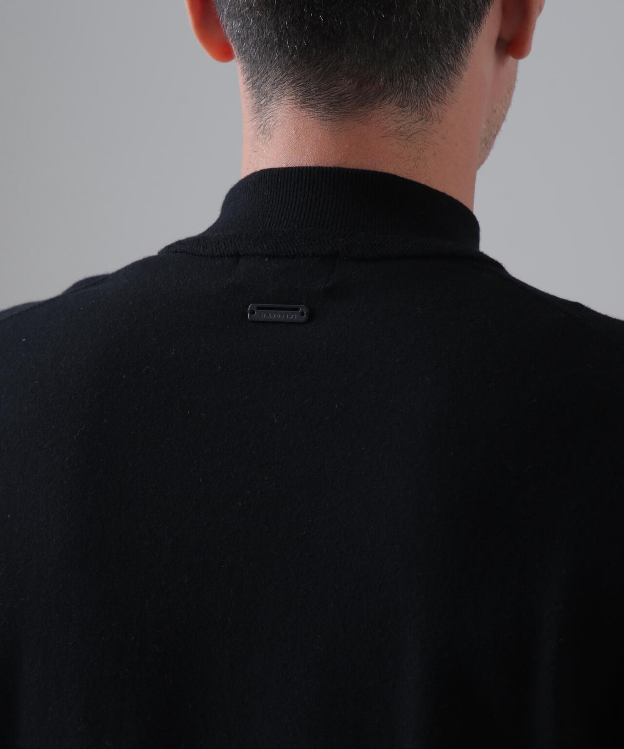 カシミヤタッチ天竺モックネックニットプルオーバー (MENS) | St