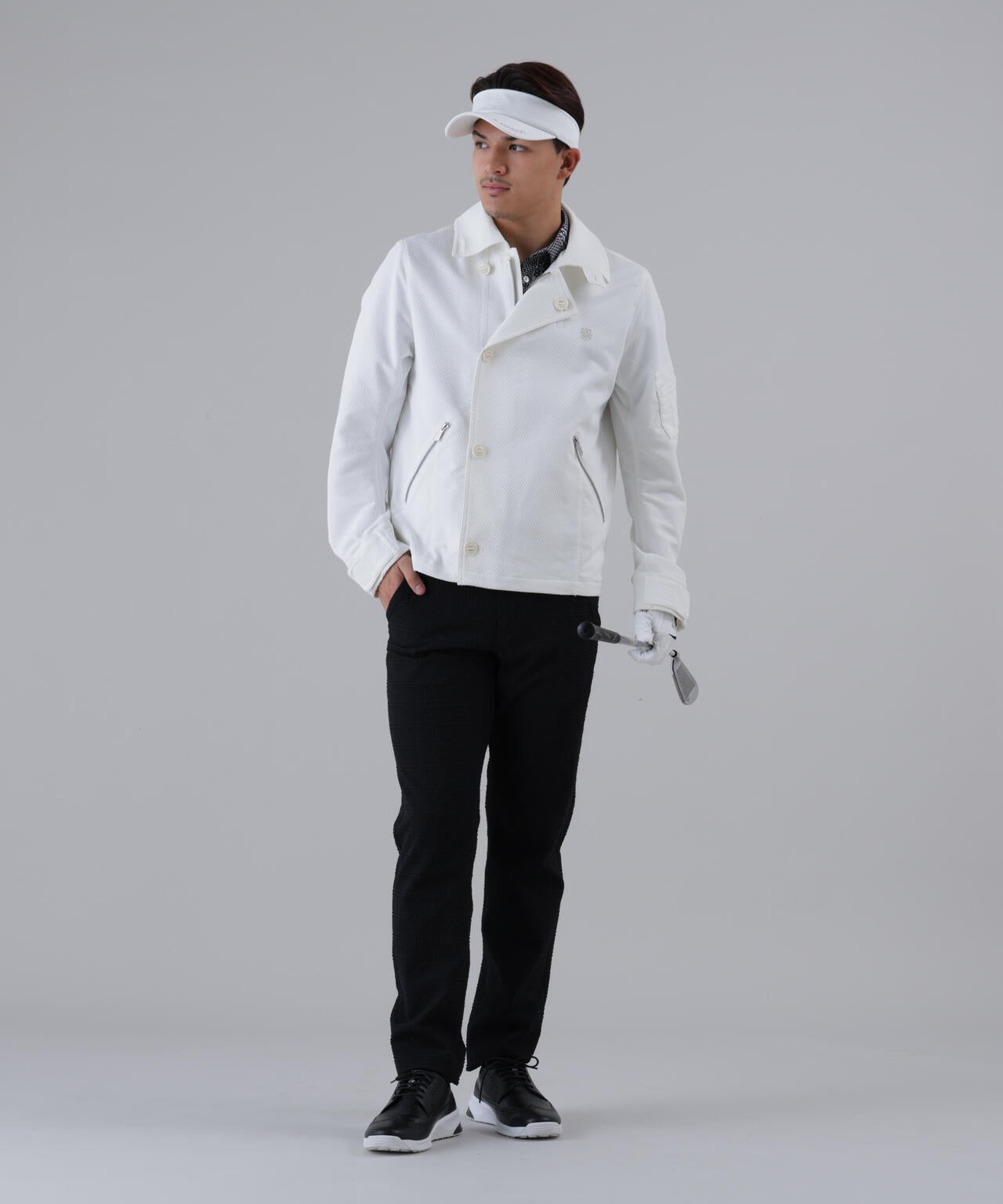 幾何学ジャガードブルゾン (MENS)