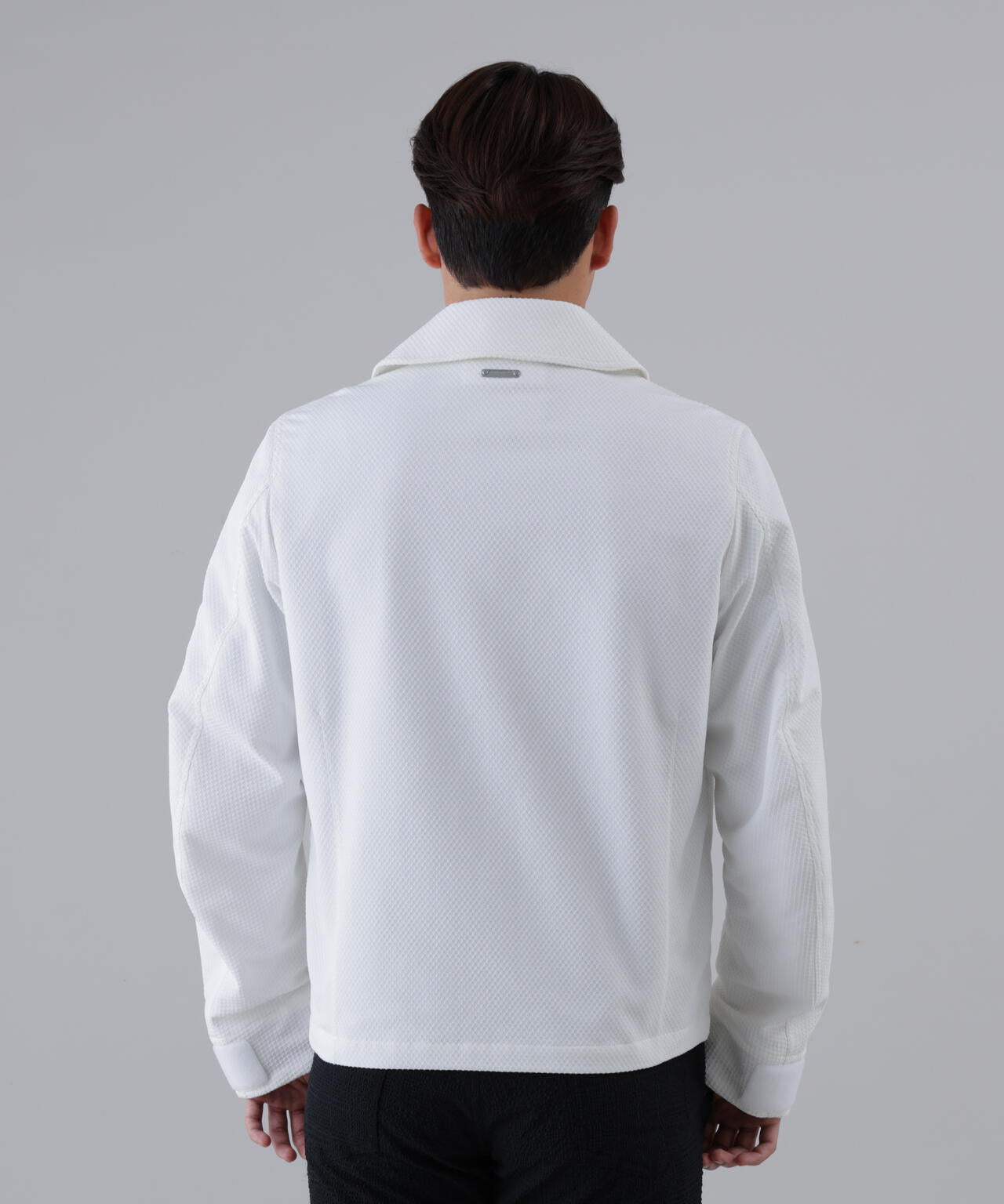 幾何学ジャガードブルゾン (MENS)