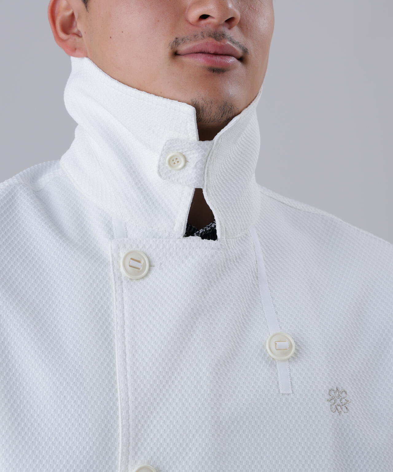 幾何学ジャガードブルゾン (MENS)