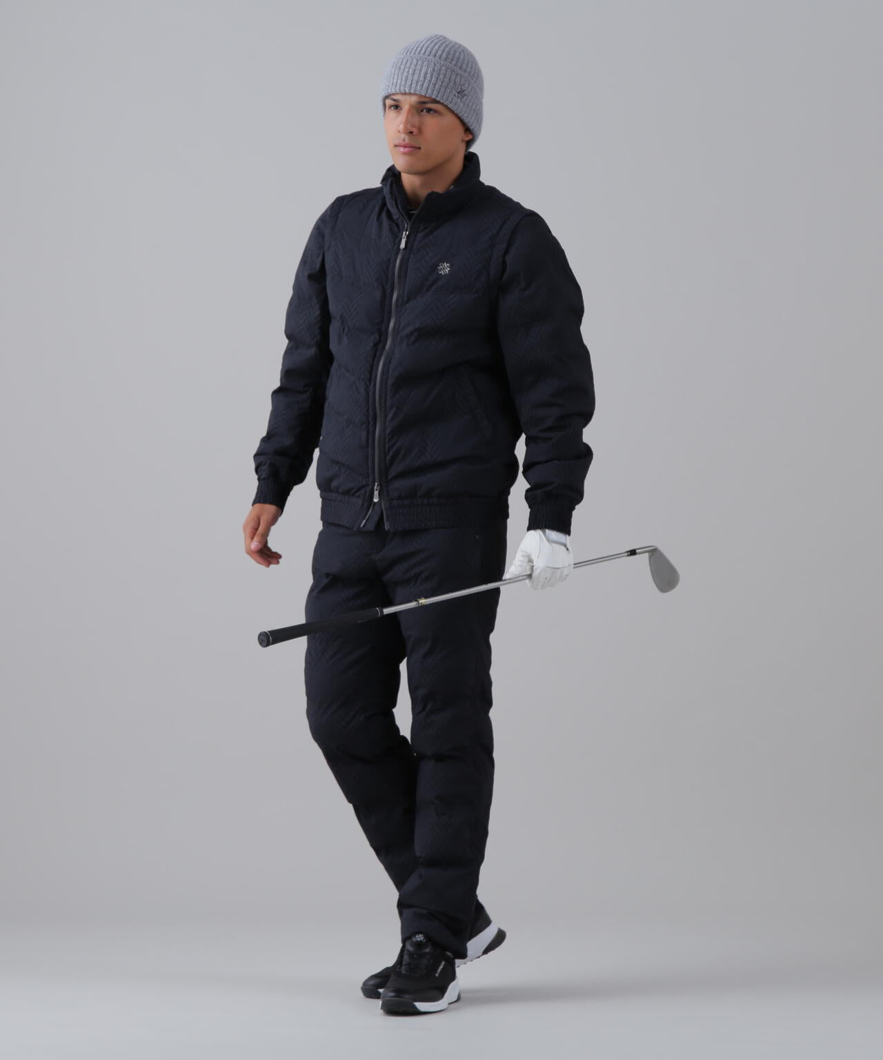 ヘリンボーンプリント中綿キルトブルゾン (MENS) | St ANDREWS（セント