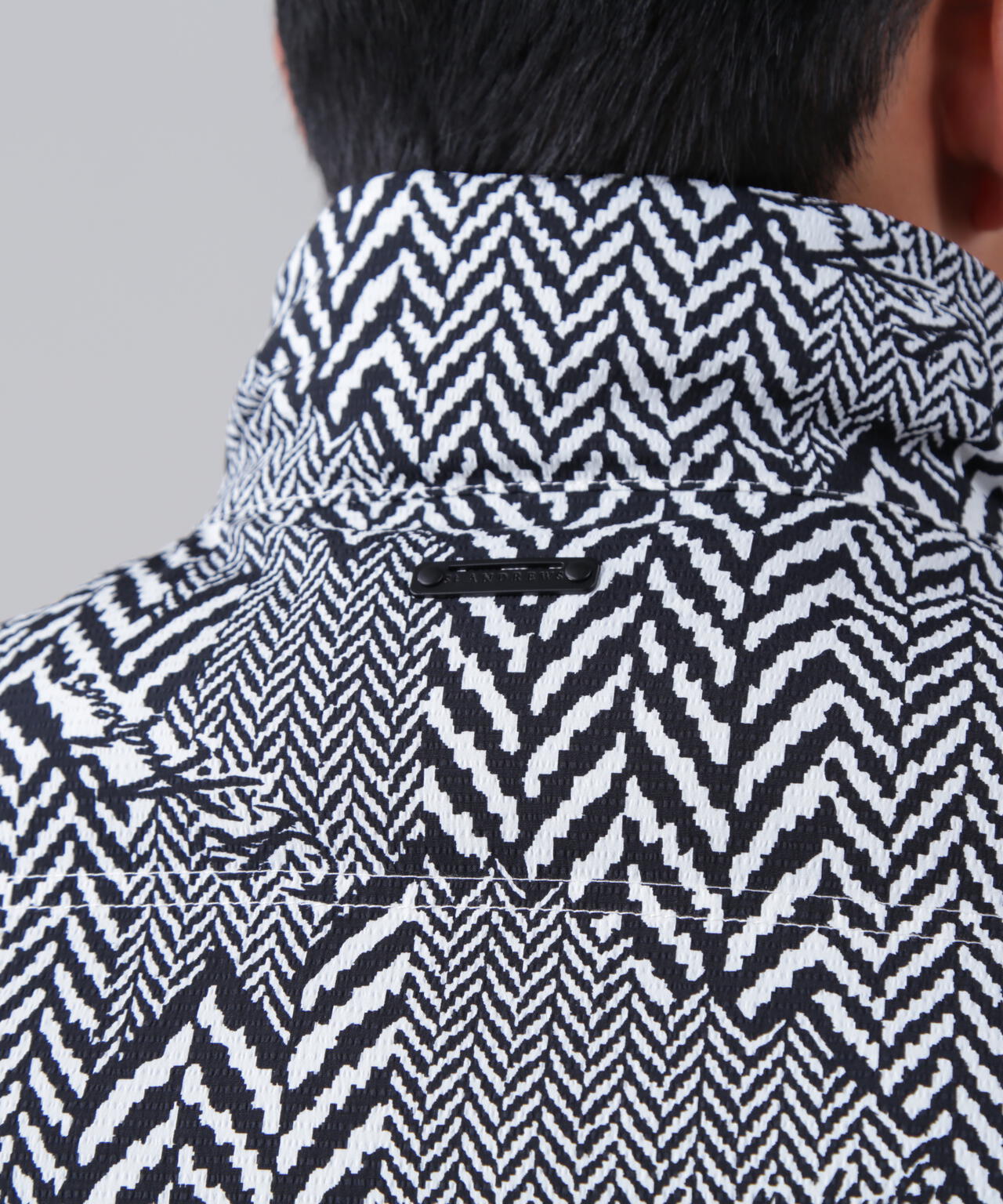 ヘリンボーンプリント中綿キルトブルゾン (MENS) | St ANDREWS（セント