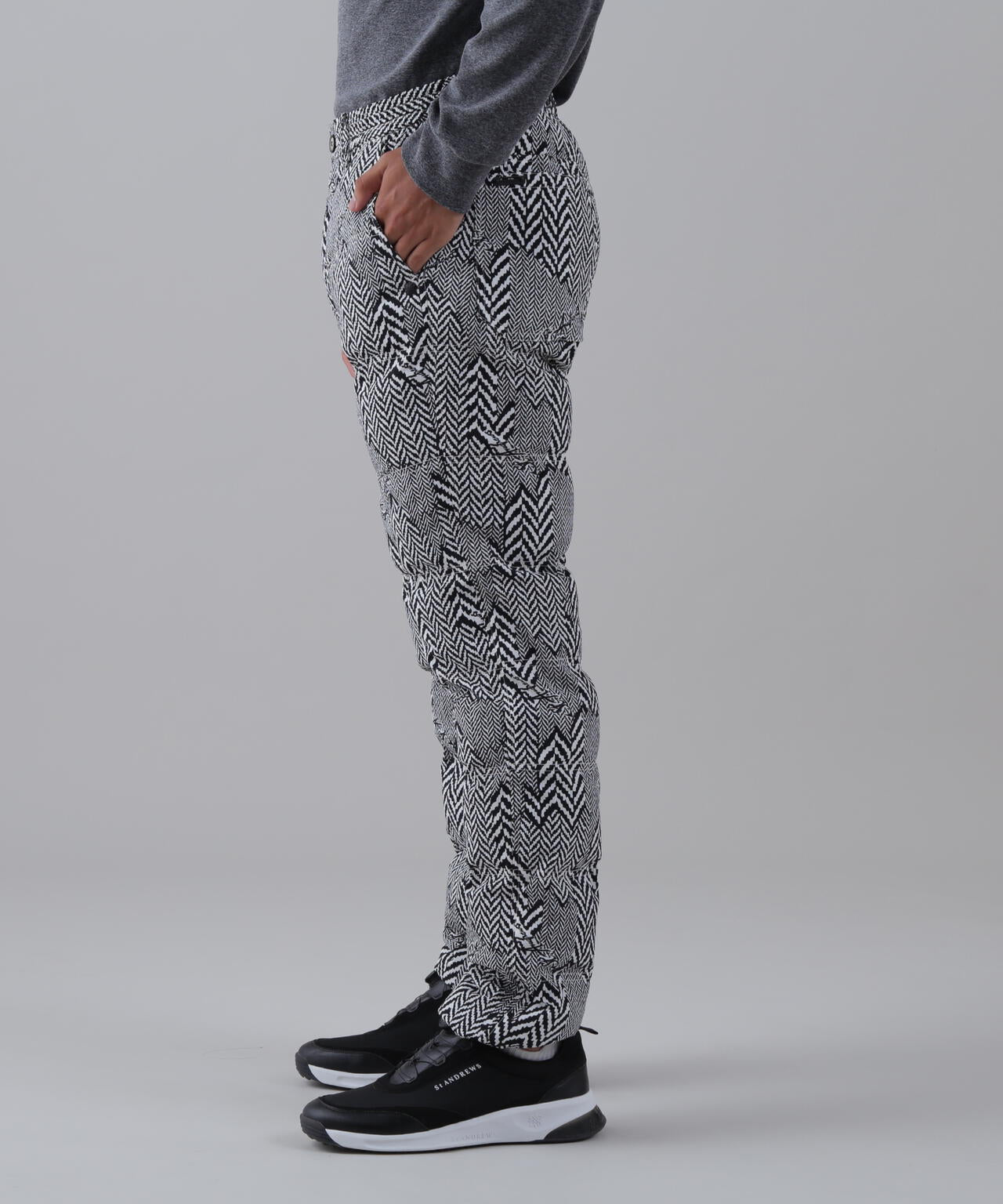 ヘリンボーンプリント中綿キルトパンツ (MENS) | St ANDREWS（セント