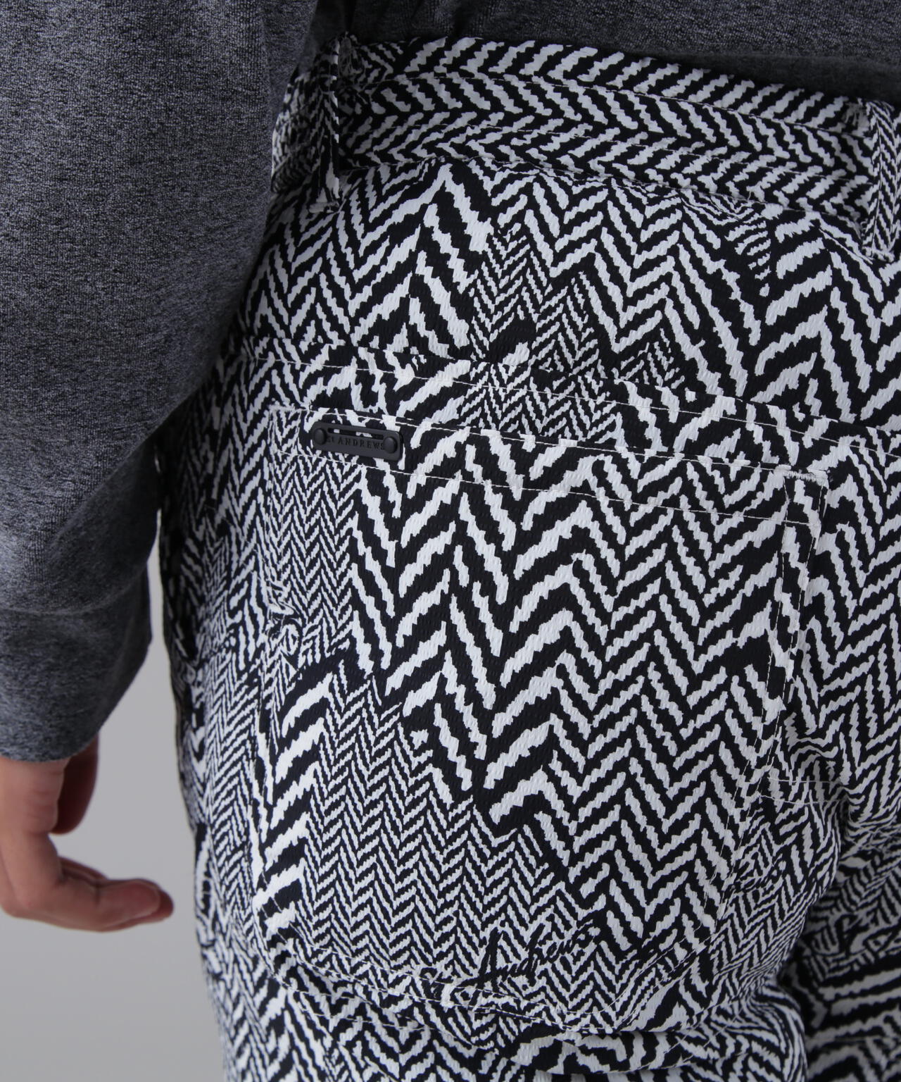 ヘリンボーンプリント中綿キルトパンツ (MENS) | St ANDREWS（セント