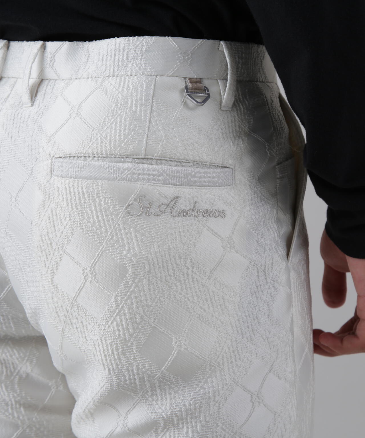 バイアスチェックジャガードパンツ (MENS)