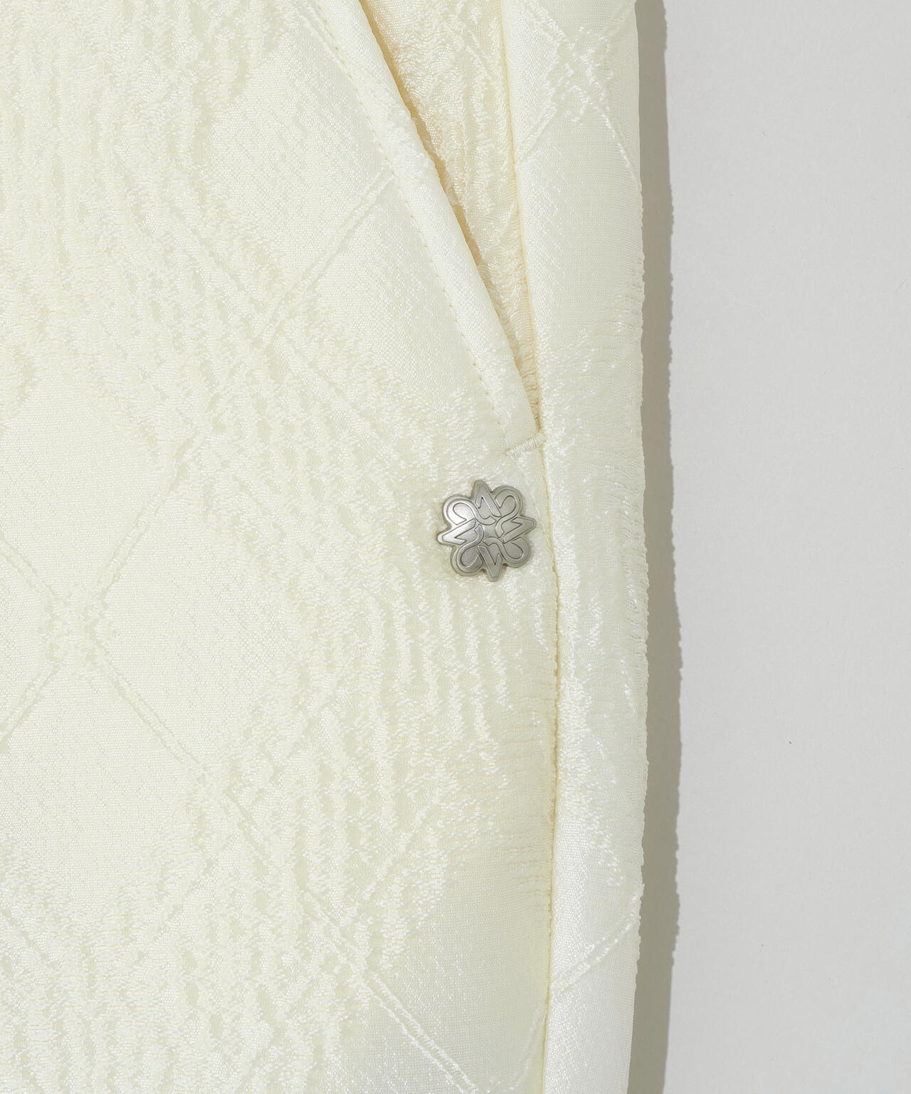 バイアスチェックジャガードパンツ (MENS)