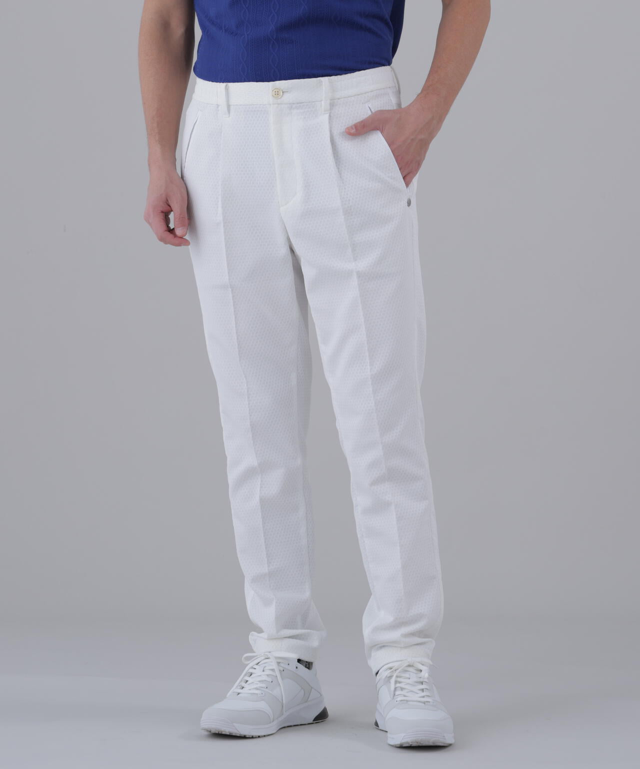 【50％オフ】定価3.5万 St ANDREWS シングルふくれジャガードパンツ ストレッチ】サークルジャガードパンツ (MENS) | St ANDREWS（セント