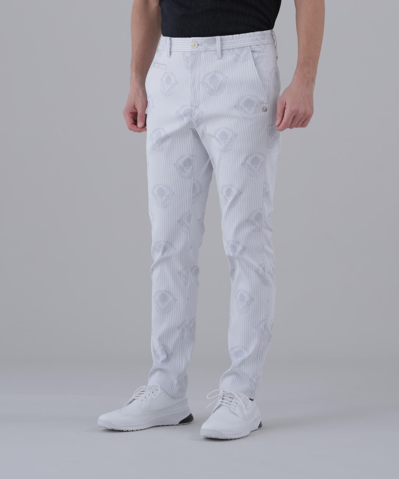 【ストレッチ】ロンドンストライプアザミジャガードパンツ (MENS)