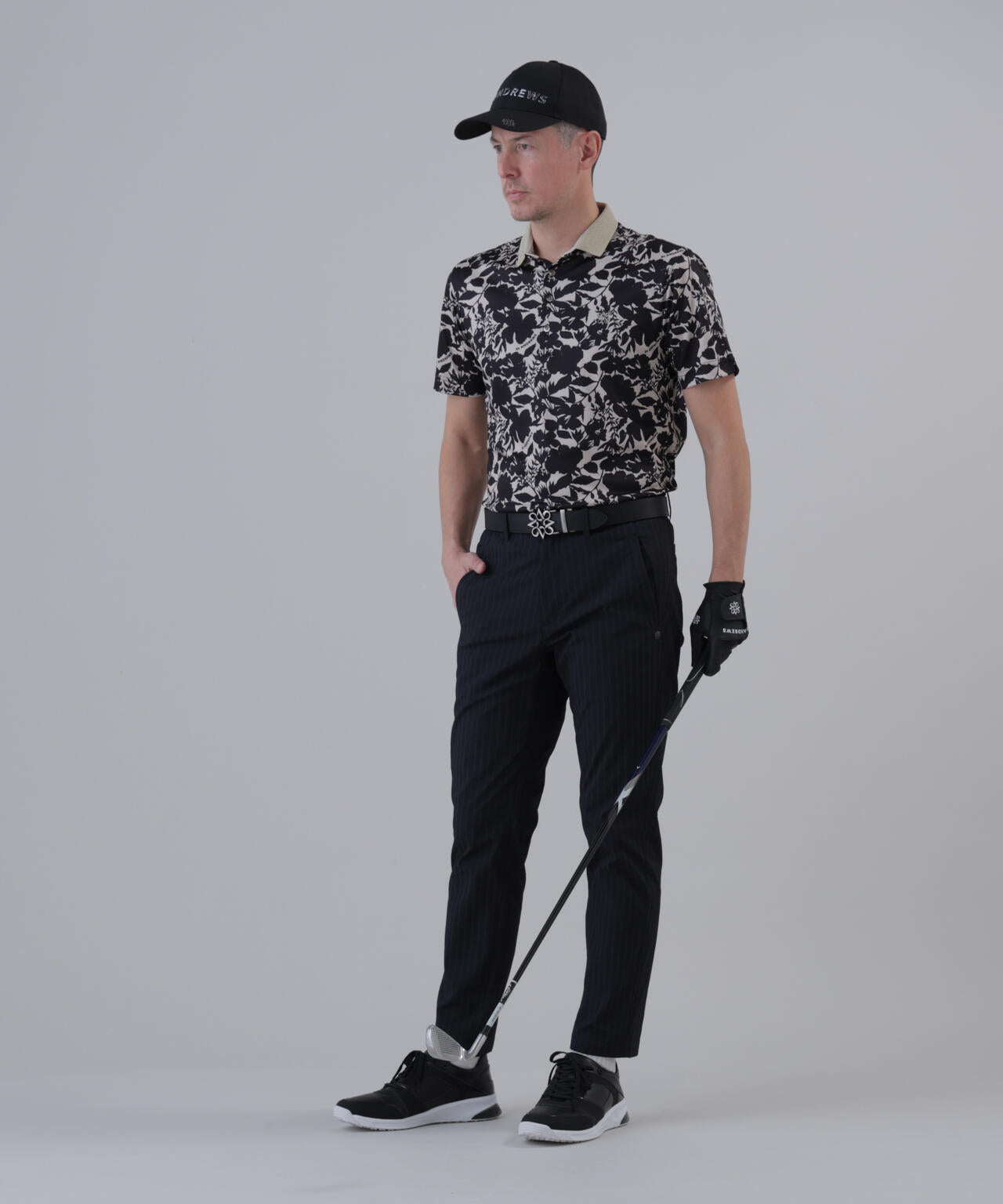 美品　St ANDREWS ストライプウェーブストレッチパンツ　M ストレッチ】ドビーストライプパンツ (MENS) | St ANDREWS（セント