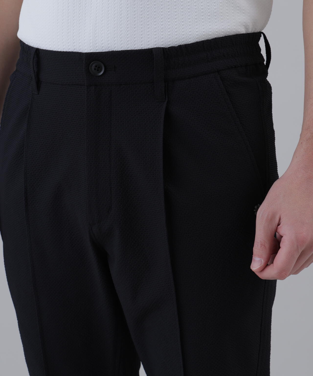 M セントアンドリュース 定価3.9万 千鳥格子 ストレッチ パンツ ブラック 吸水速乾】【ストレッチ】2WAYストレッチパンツ (MENS) | St ANDREWS