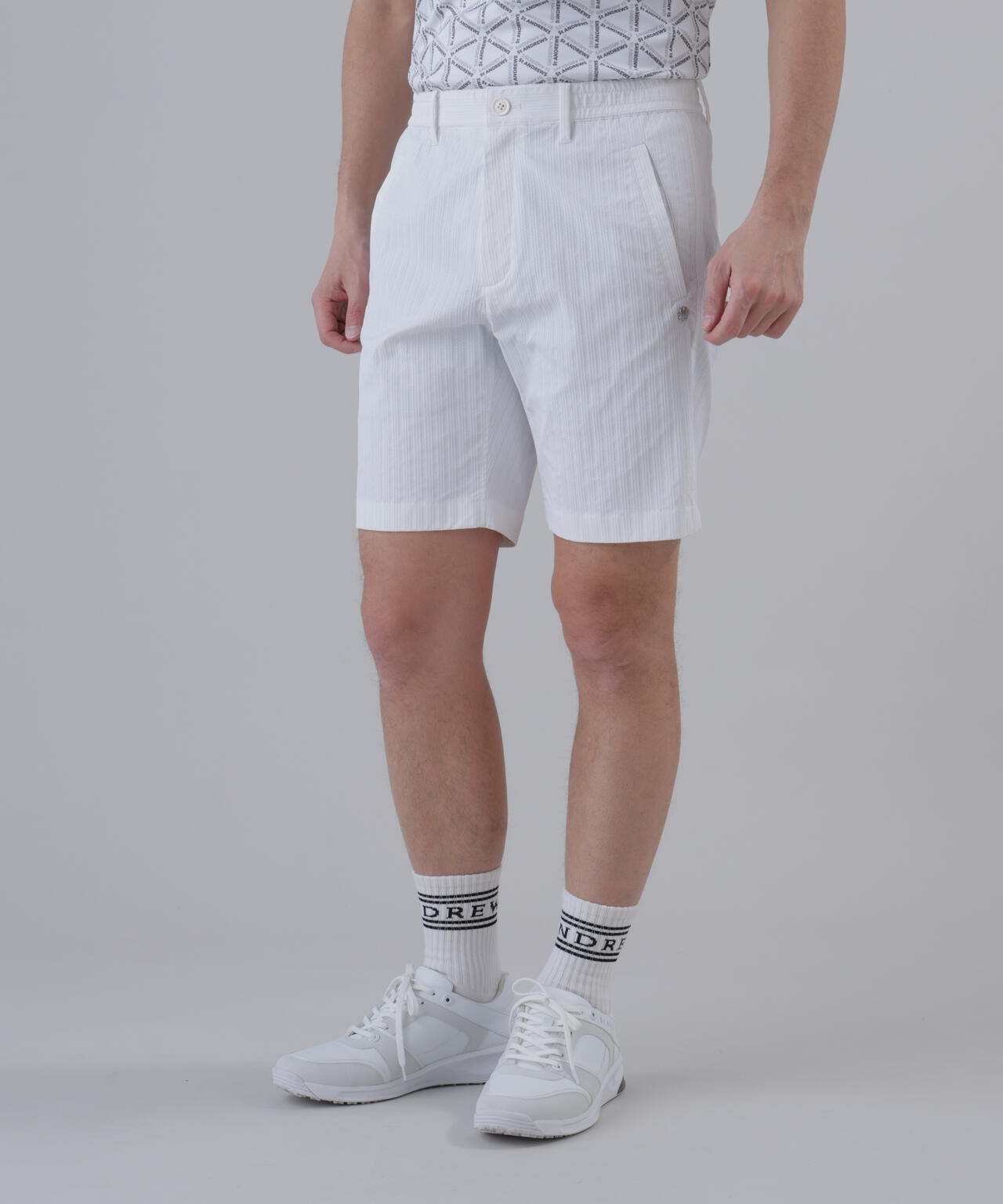 ストレッチ】ドビーストライプショートパンツ (MENS) | St ANDREWS