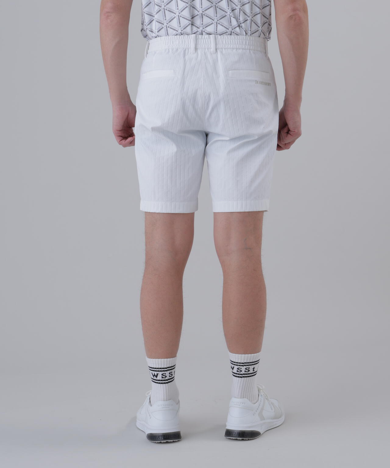ストレッチ】ドビーストライプショートパンツ (MENS) | St ANDREWS