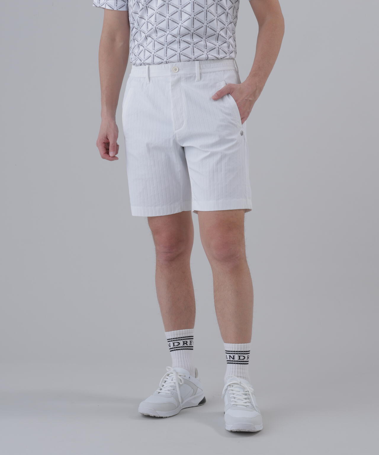 ストレッチ】ドビーストライプショートパンツ (MENS) | St ANDREWS