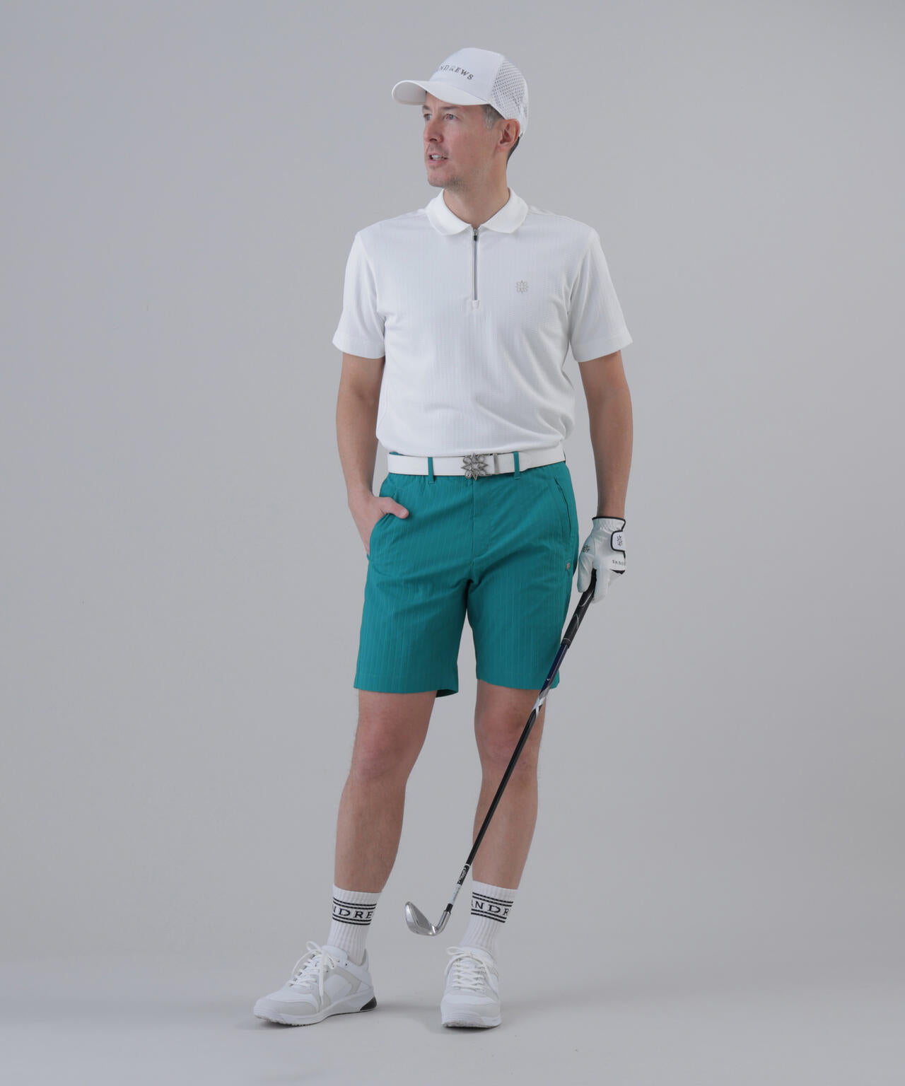 ストレッチ】ドビーストライプショートパンツ (MENS) | St ANDREWS