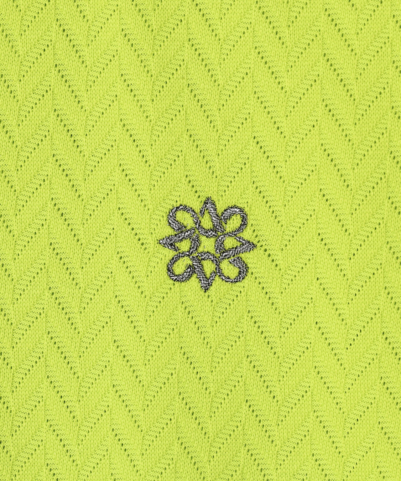 ヘリンボーンジャガード半袖ポロシャツ (MENS)