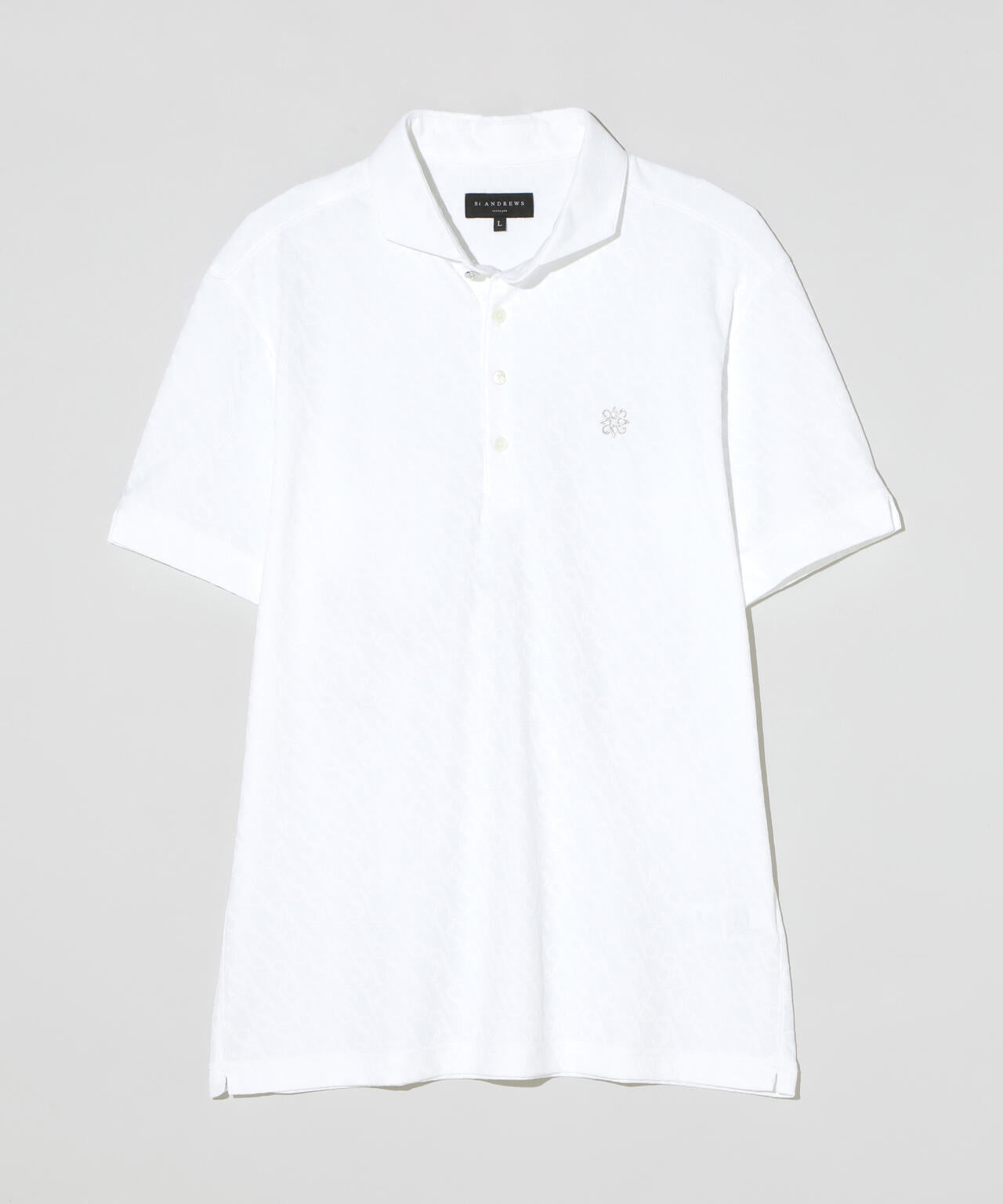 SAロゴジャガード無地半袖シャツ (MENS)