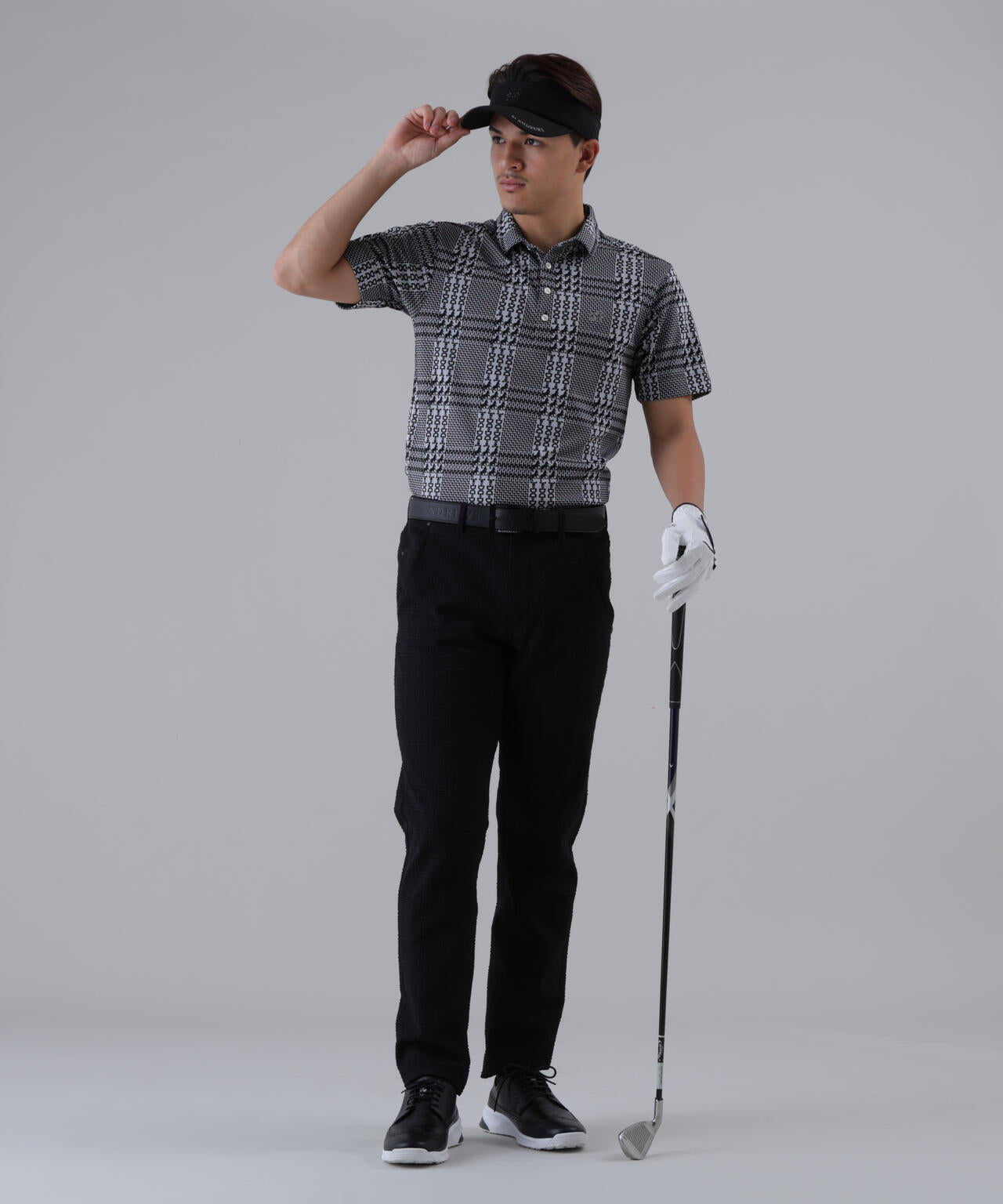 ホースビットチェックジャガード半袖シャツ (MENS)