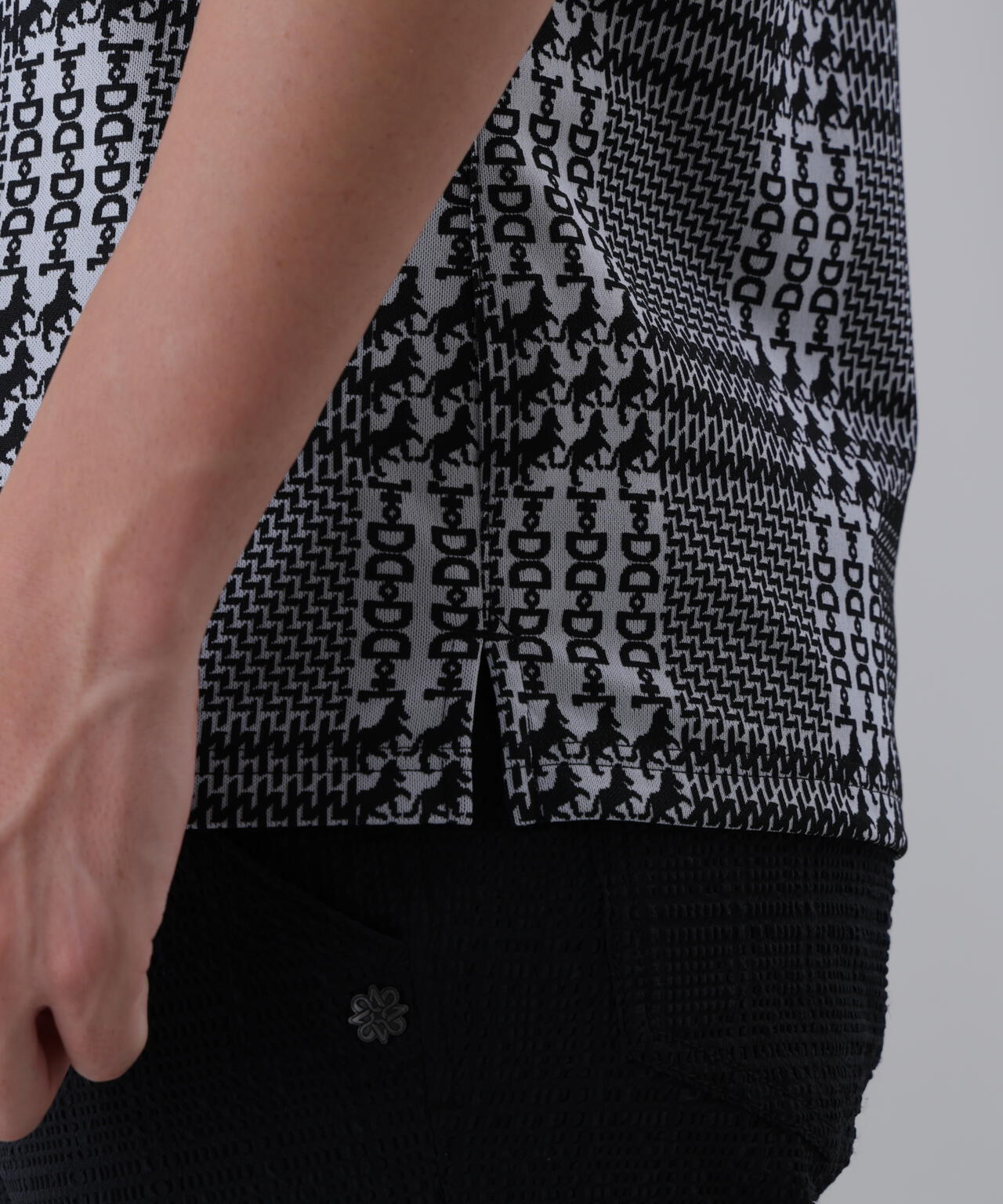 ホースビットチェックジャガード半袖シャツ (MENS)