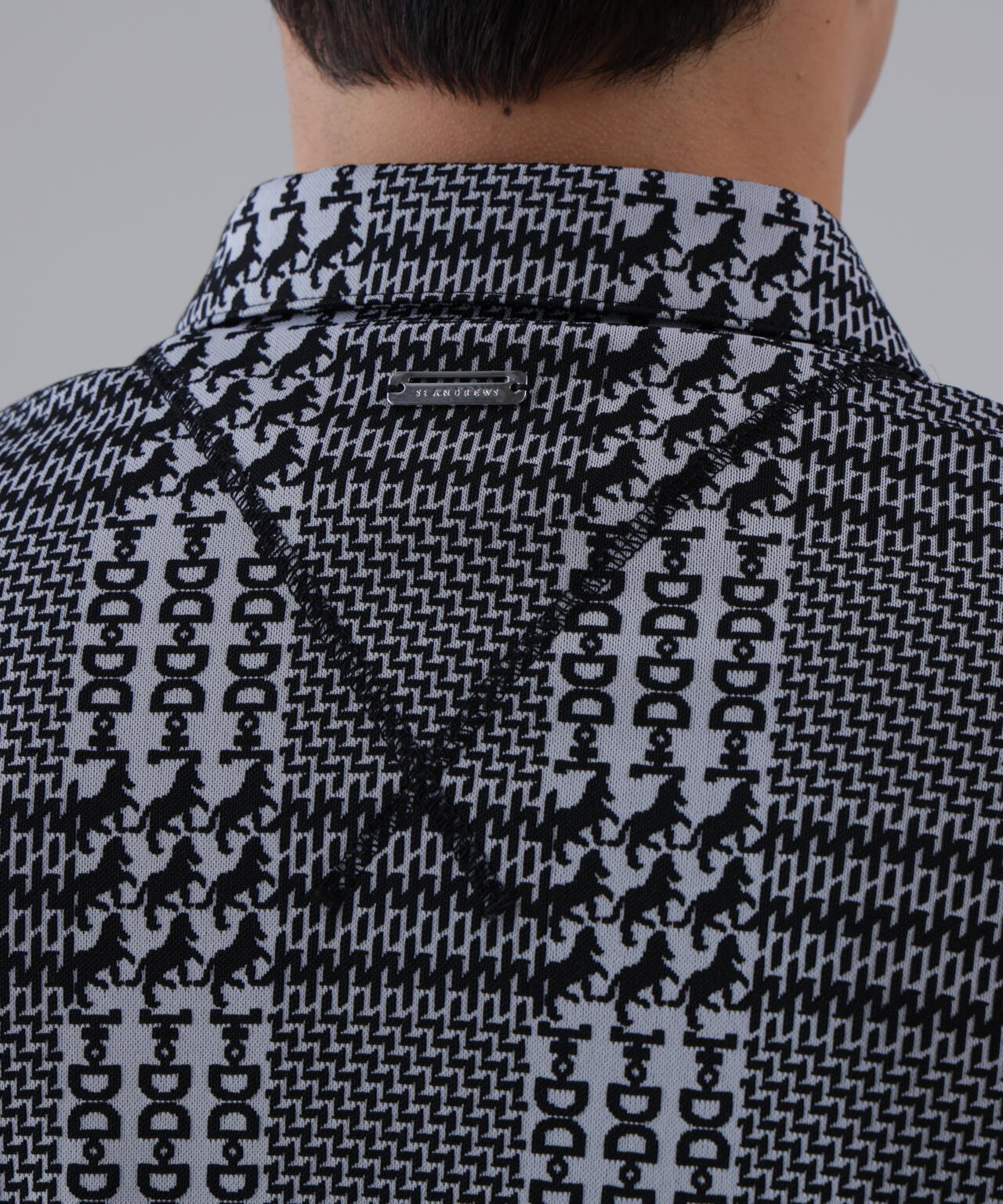 ホースビットチェックジャガード半袖シャツ (MENS)