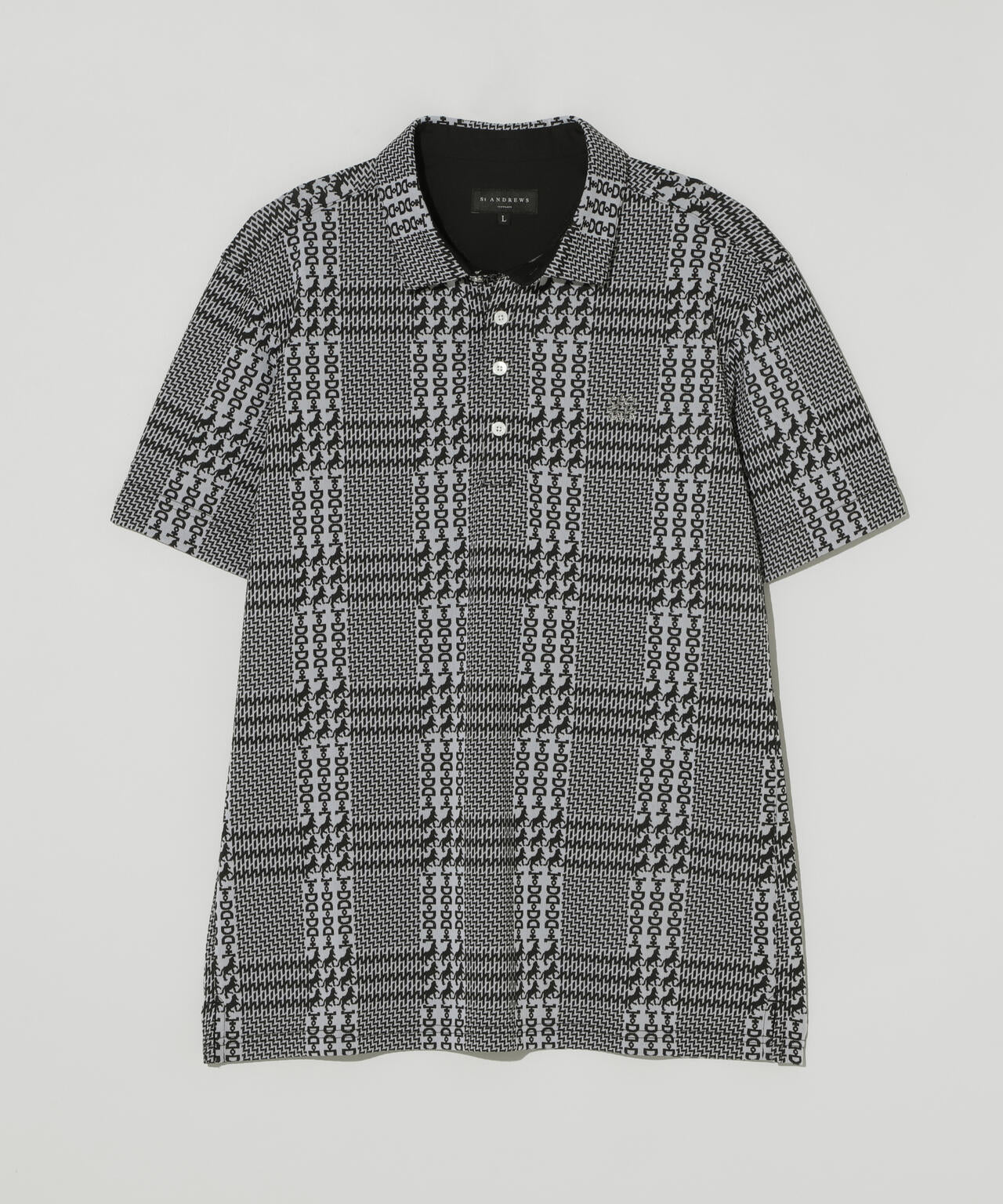 ホースビットチェックジャガード半袖シャツ (MENS)