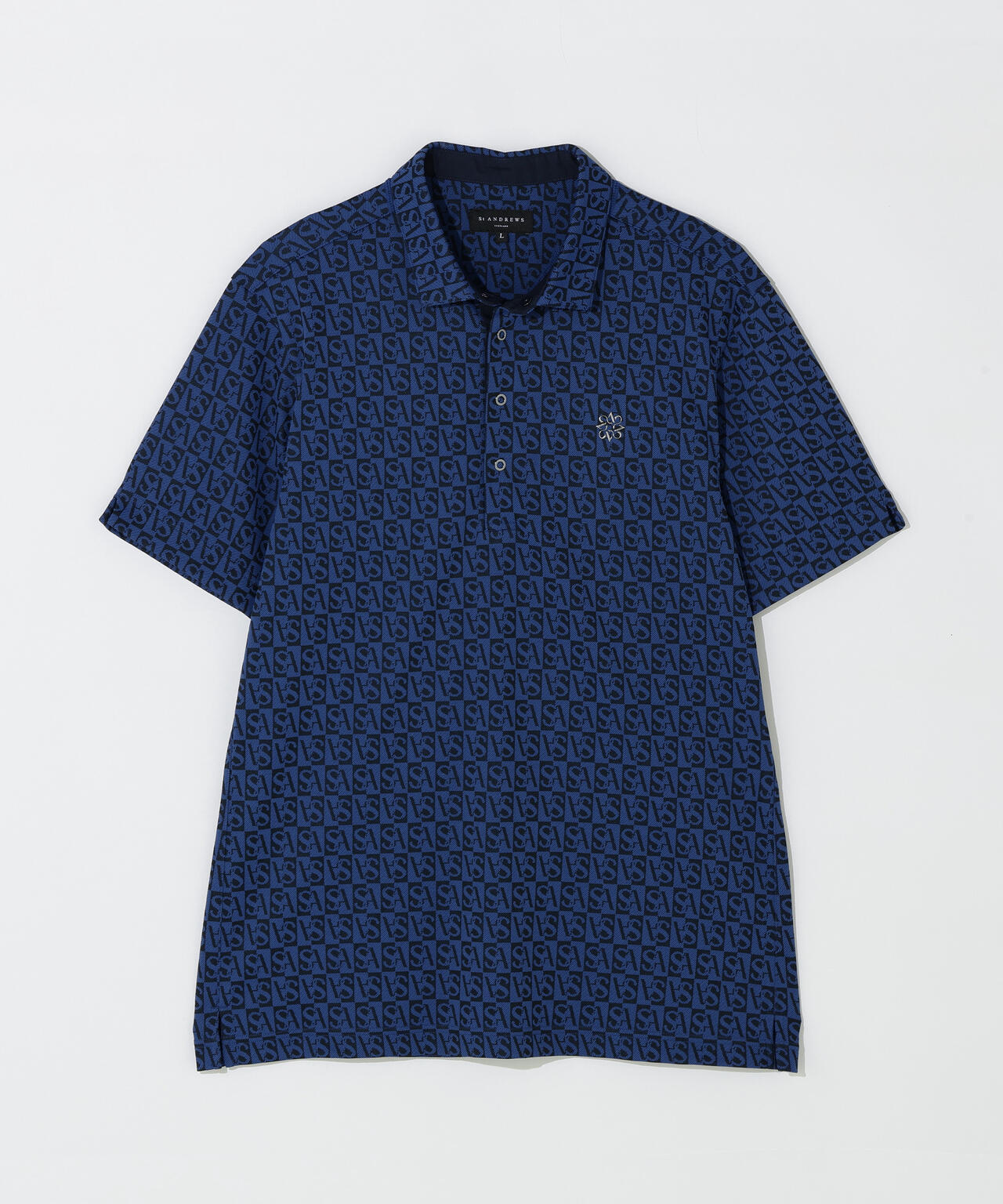 SAスクエアジャガード半袖シャツ (MENS) | St ANDREWS（セント