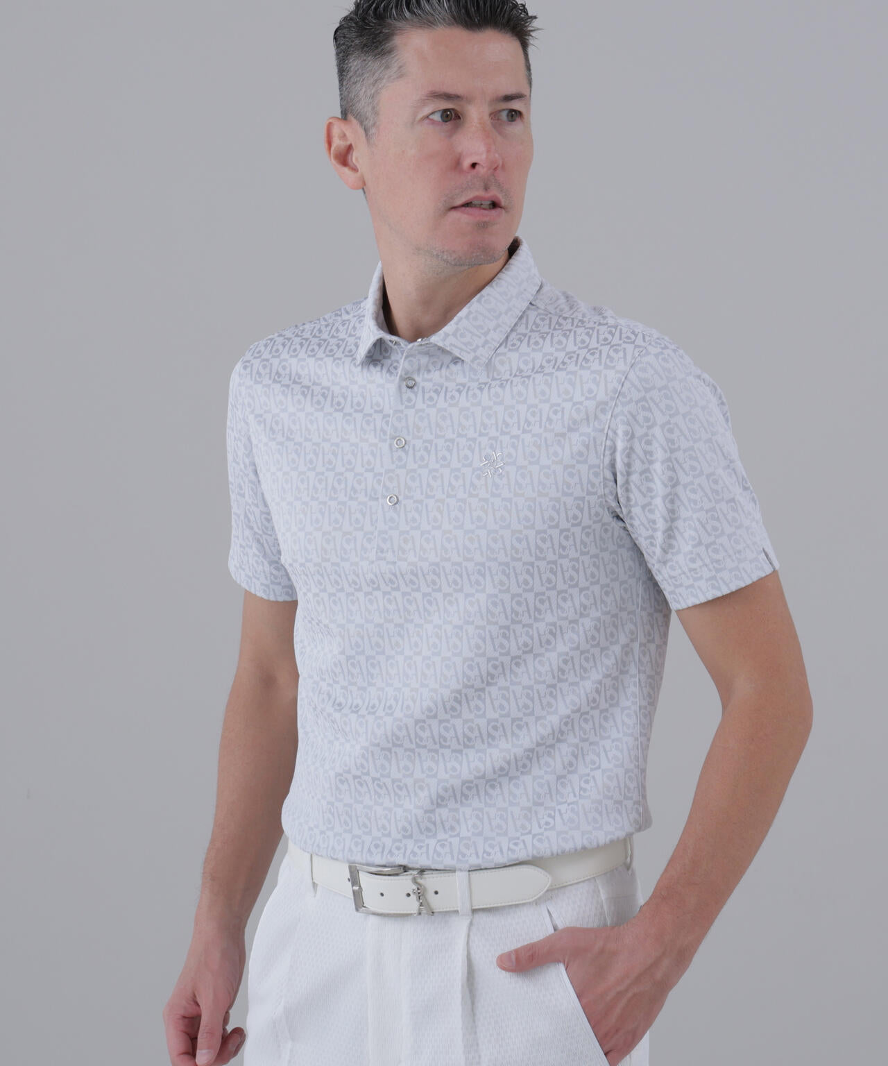 ＳＡスクエアジャガード半袖シャツ