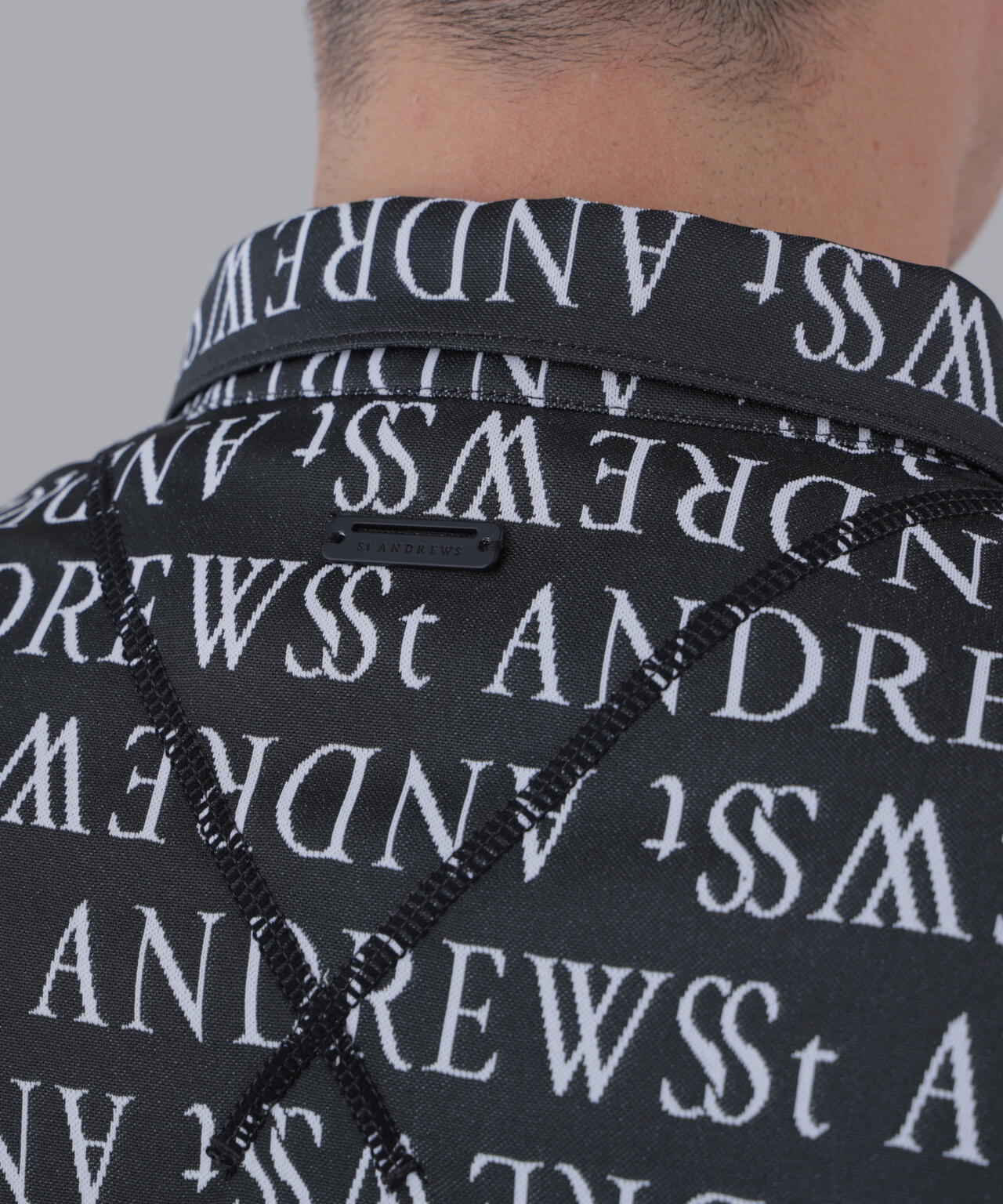 ダブルロゴジャガード半袖シャツ (MENS) | St ANDREWS（セント