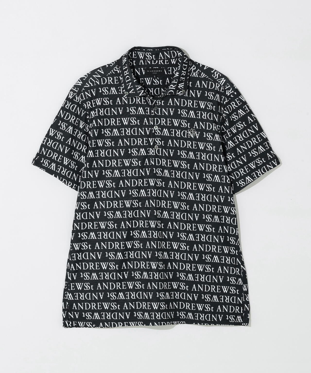 ダブルロゴジャガード半袖シャツ (MENS) | St ANDREWS（セント