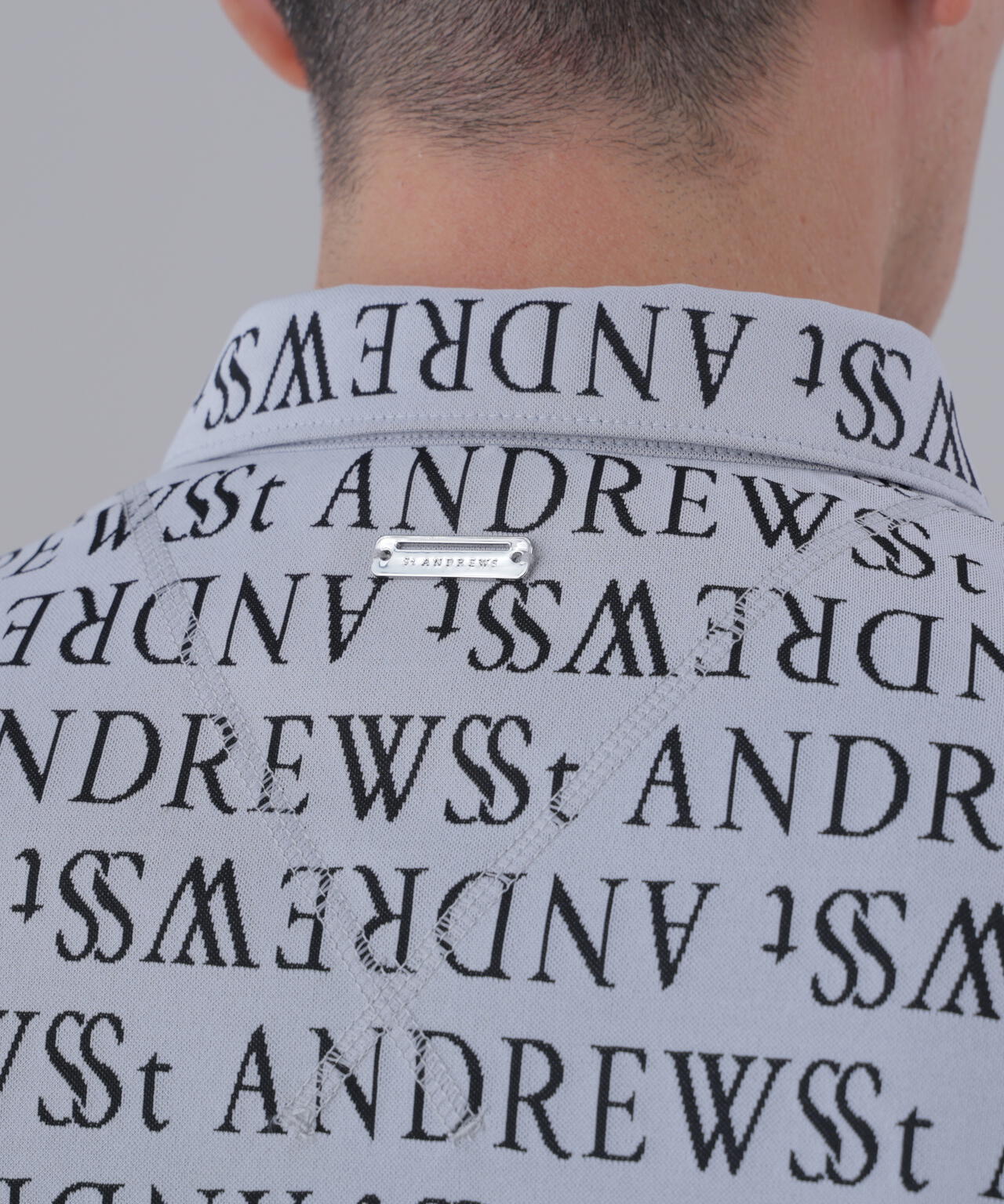 ダブルロゴジャガード半袖シャツ (MENS) | St ANDREWS（セント