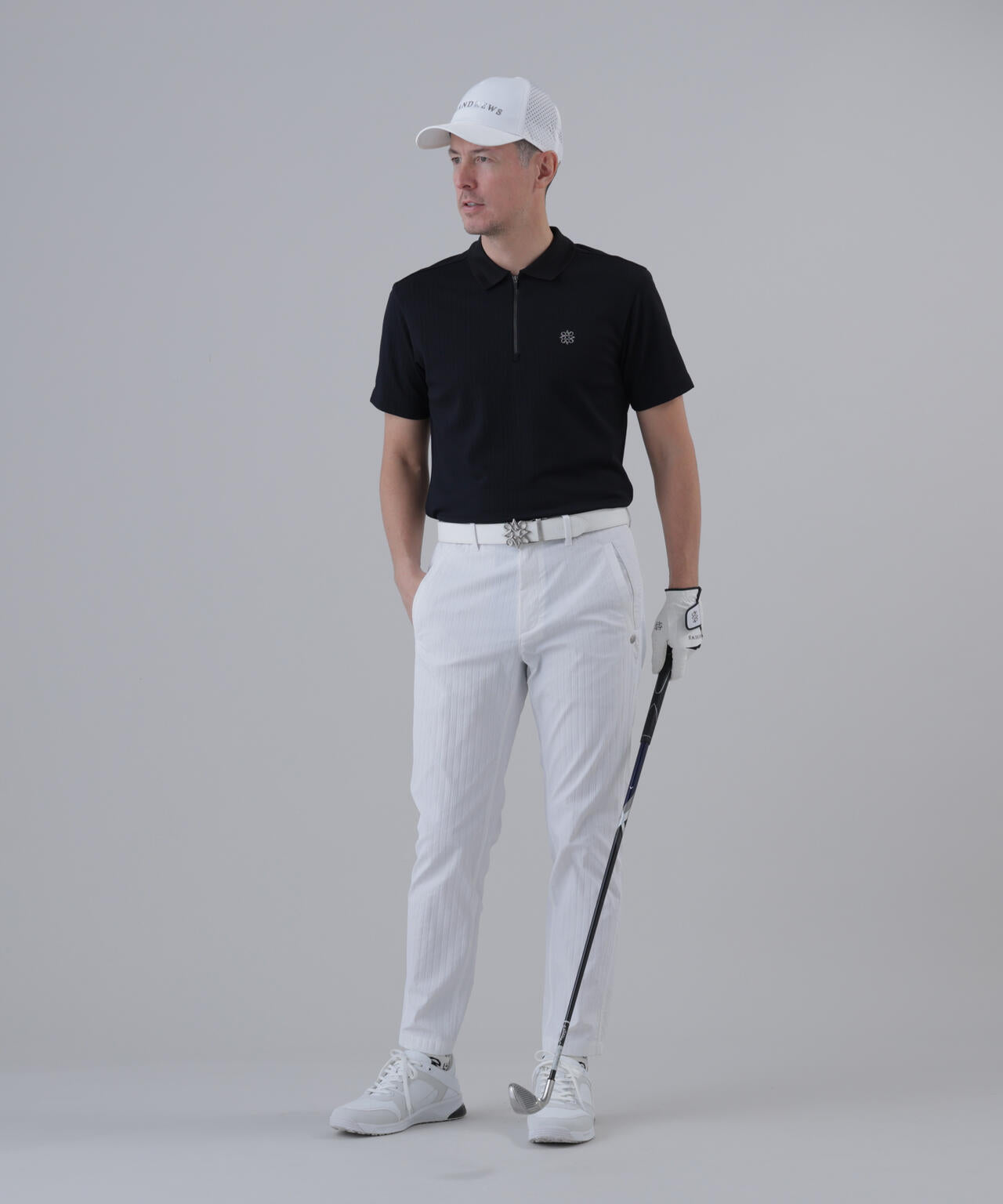UVカット】サッカージャガード半袖ポロシャツ (MENS) | St ANDREWS
