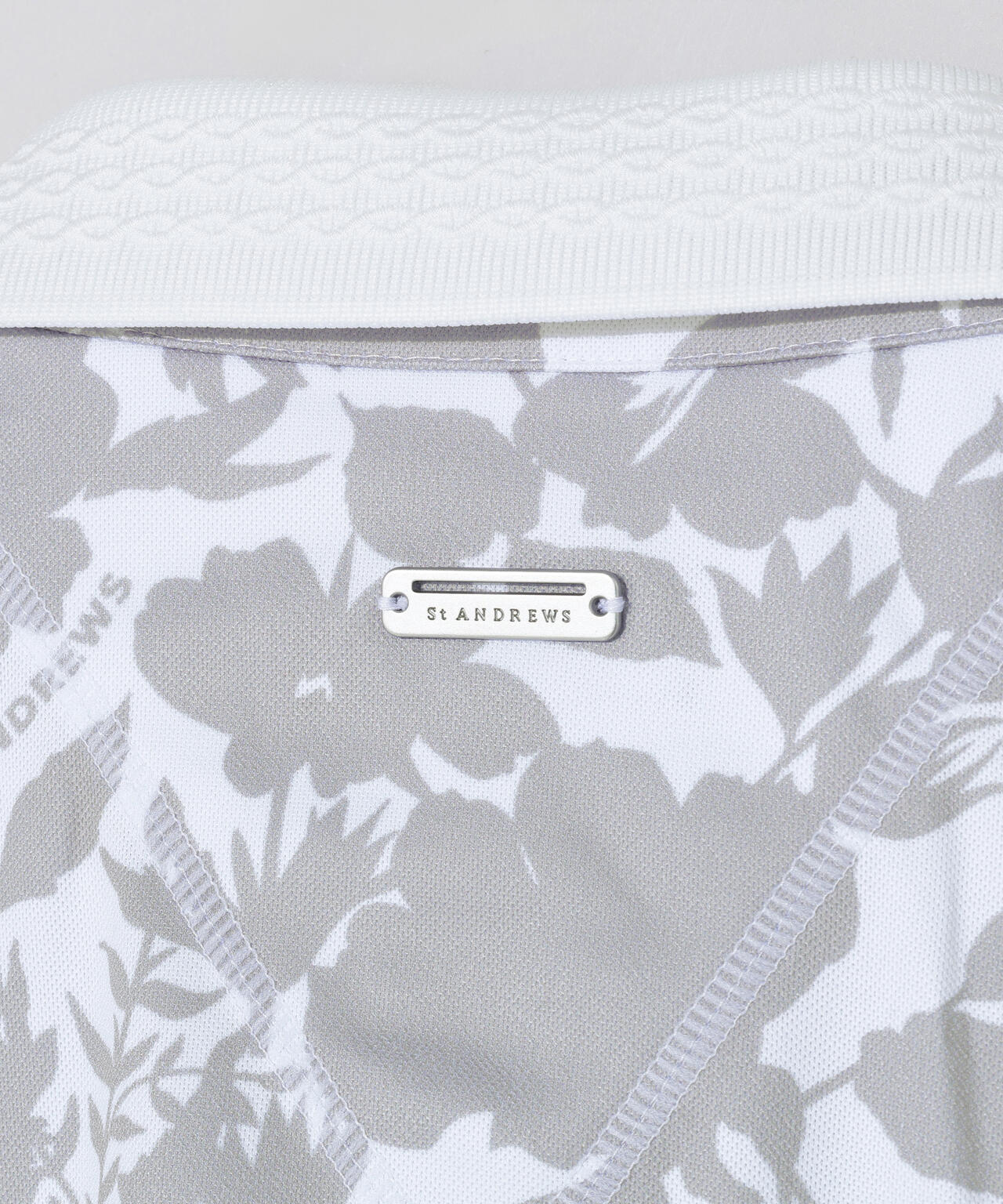 【吸水速乾】COOLMAXシャドーボタニカルプリント半袖ポロシャツ (MENS)