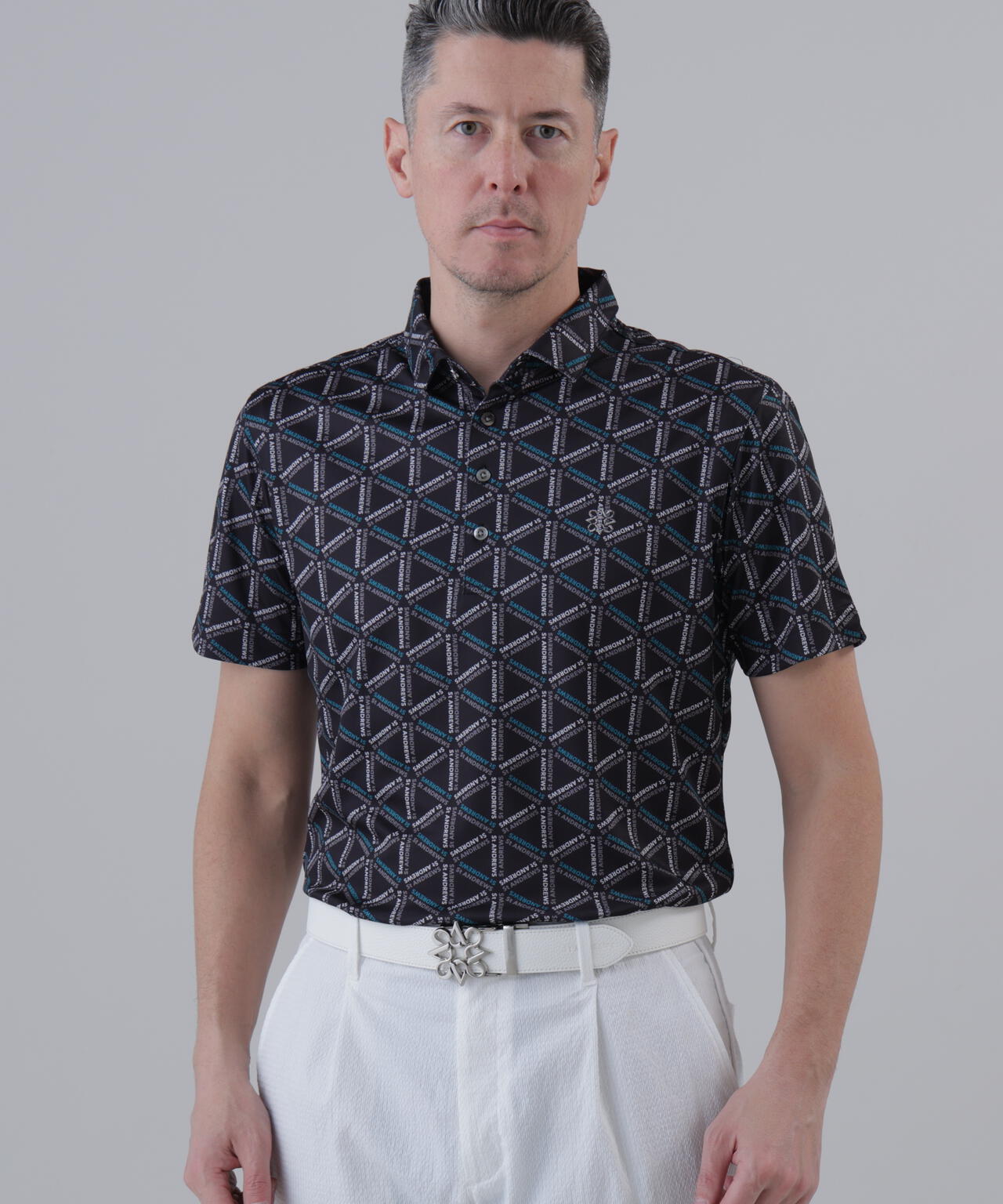吸水速乾】COOLMAXトライアングルロゴプリント半袖シャツ (MENS) | St
