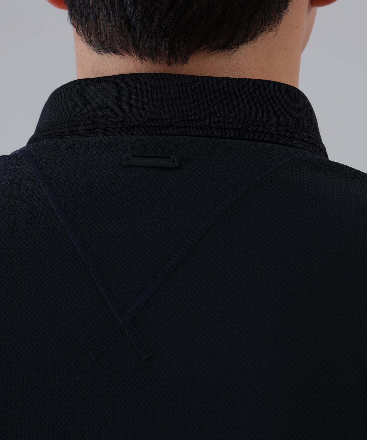 SPX裏使いジャガード長袖ポロ (MENS)