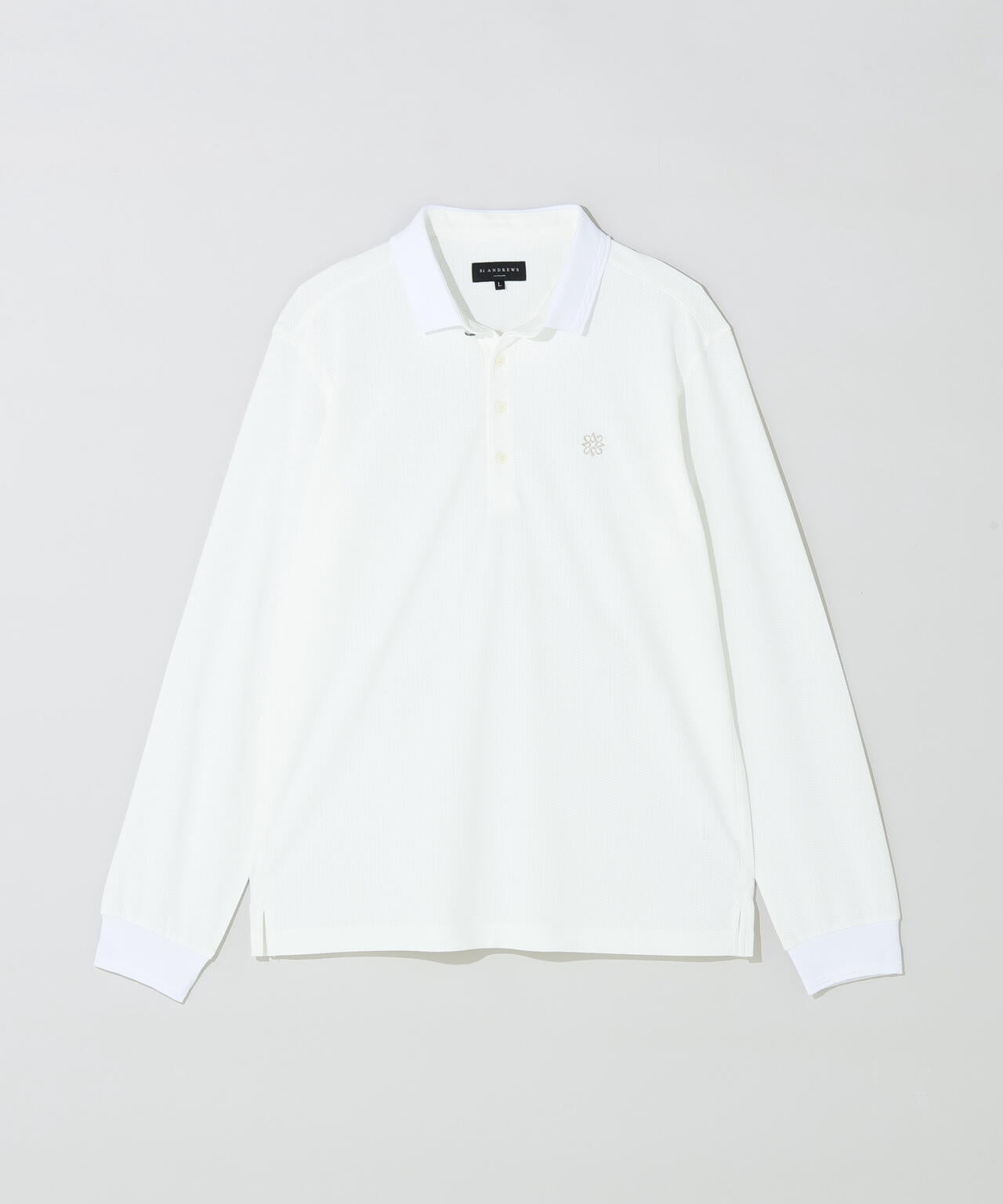 SPX裏使いジャガード長袖ポロ (MENS)