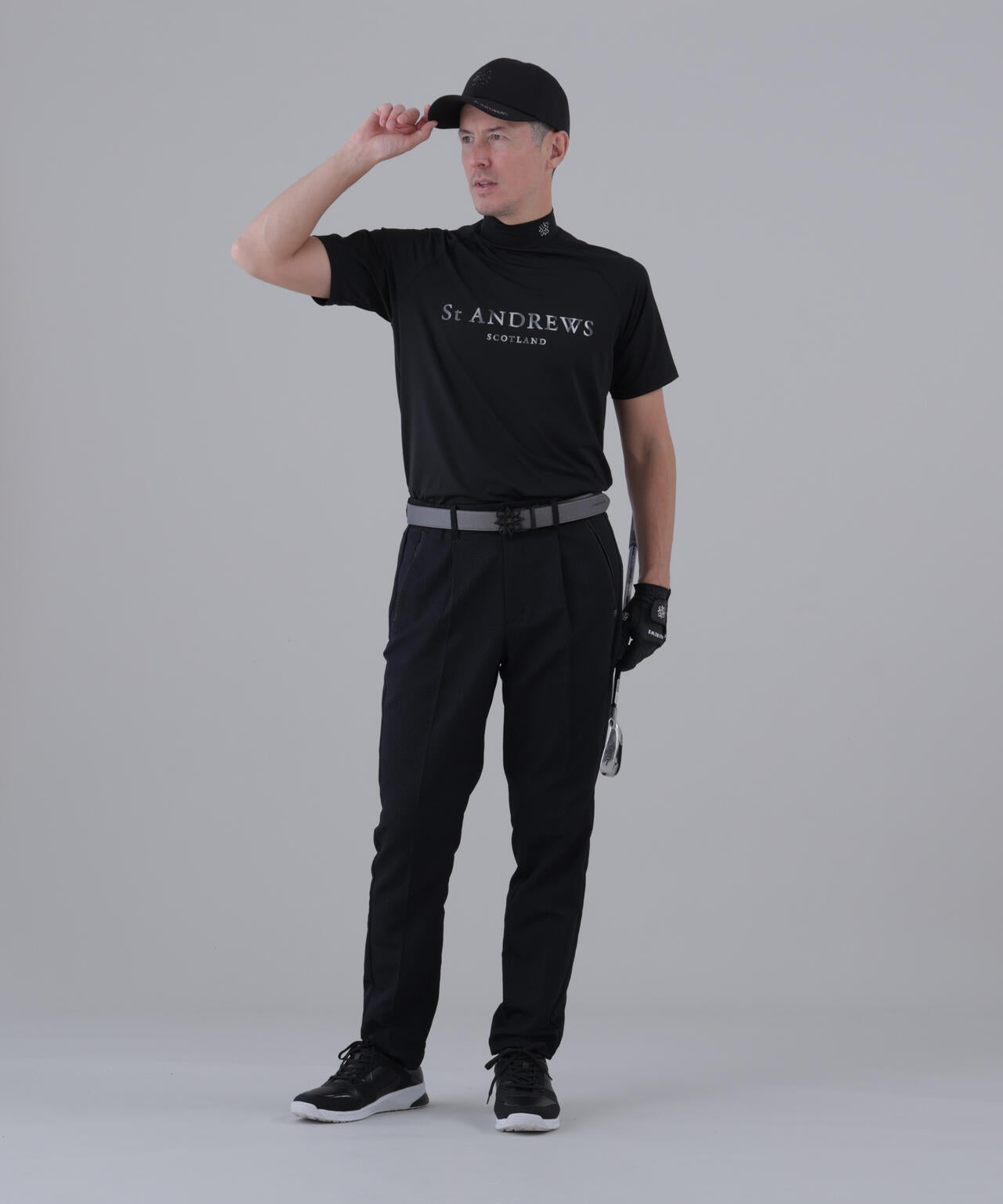 ポリエステルベア天竺ハイネックカットソー (MENS) | St ANDREWS