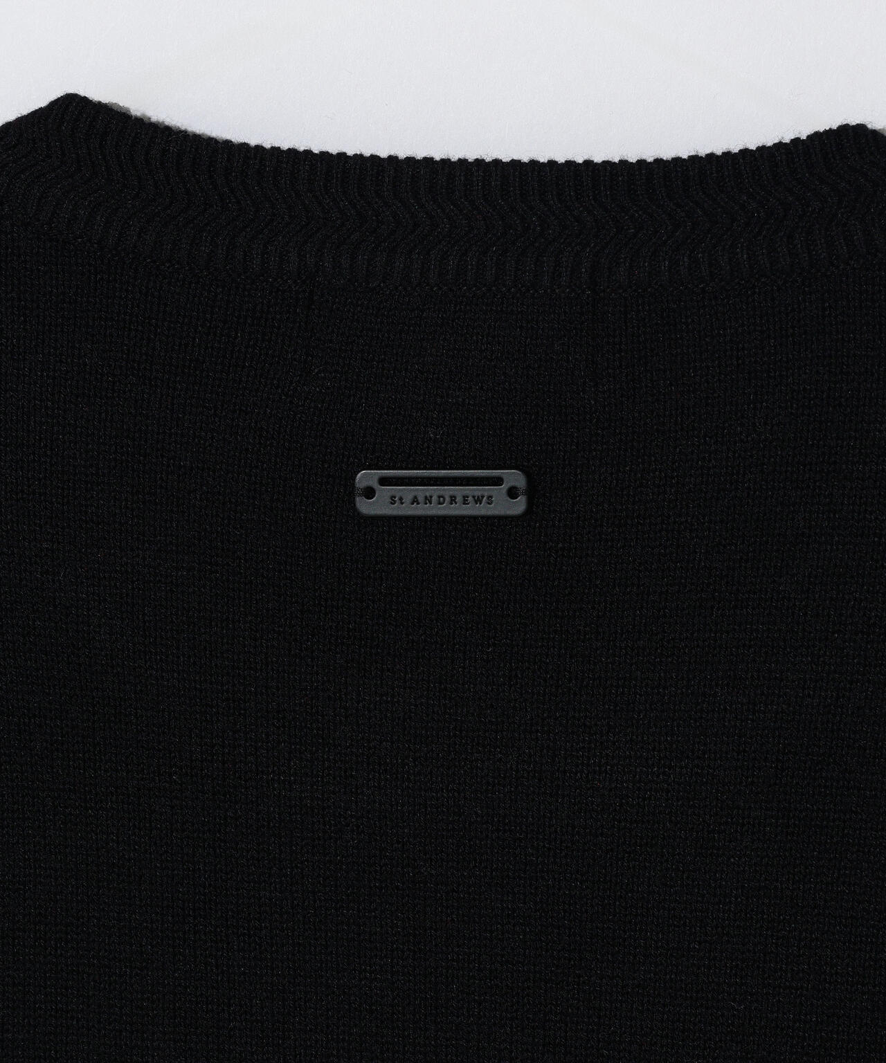 12GSTAインターシャクルーネックニットプルオーバー (MENS)