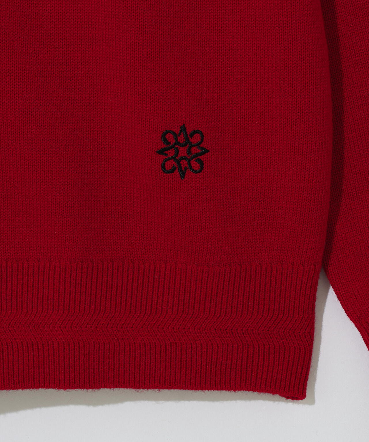 12GSTAインターシャクルーネックニットプルオーバー (MENS)