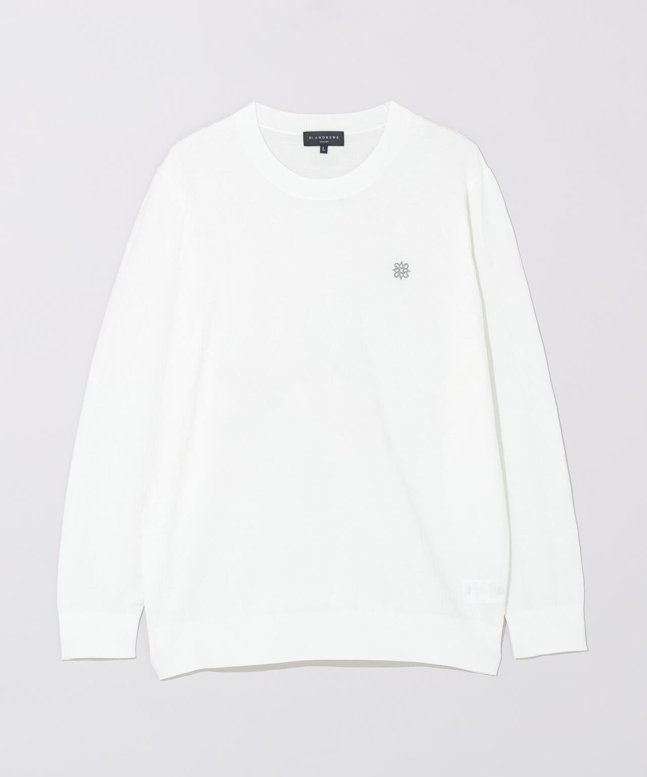 ダブルロゴジャガードクルーネックニットプルオーバー (MENS) | St