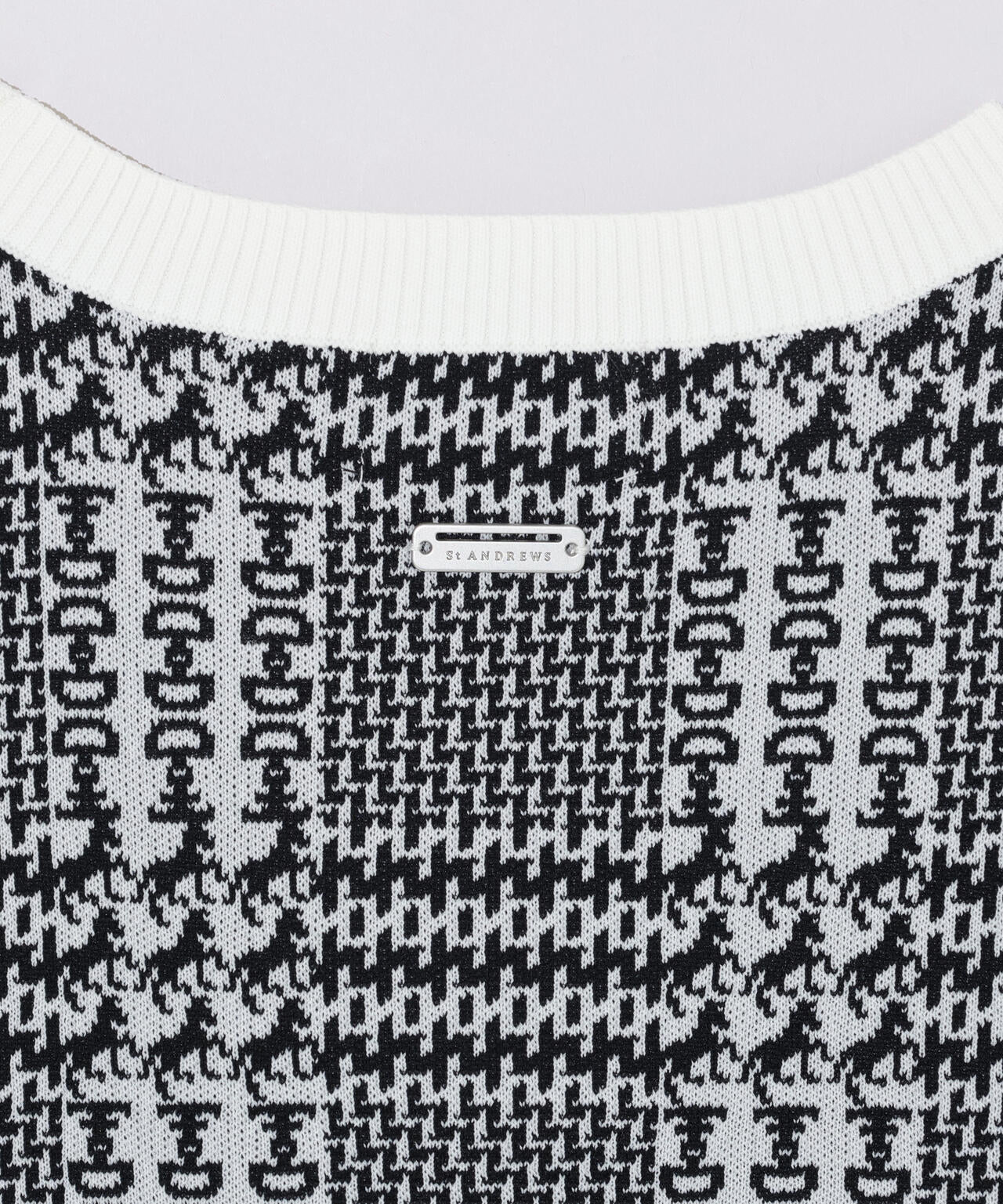 14Gホースビットチェックジャガードプルオーバーニット (MENS)