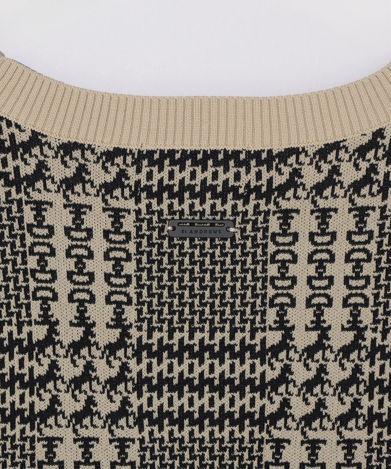 14Gホースビットチェックジャガードプルオーバーニット (MENS)