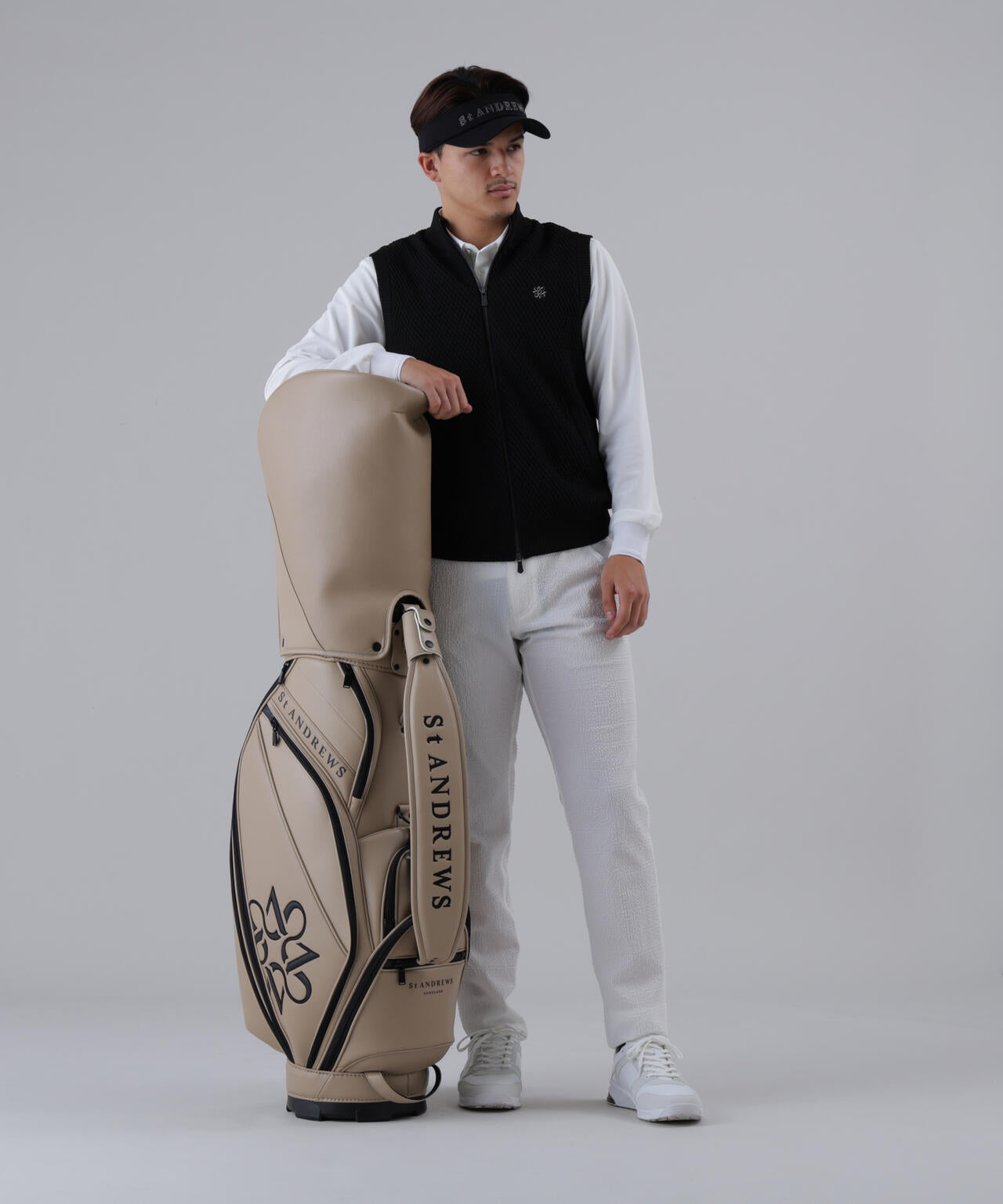 ジップアップニットベスト (MENS)