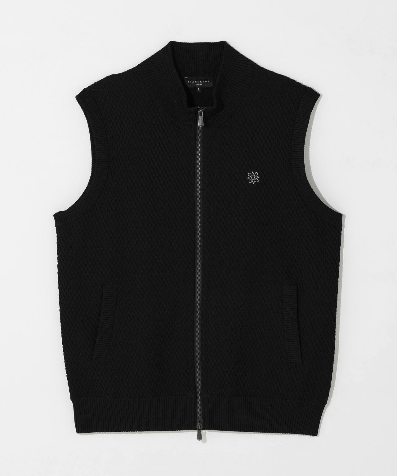 ジップアップニットベスト (MENS)