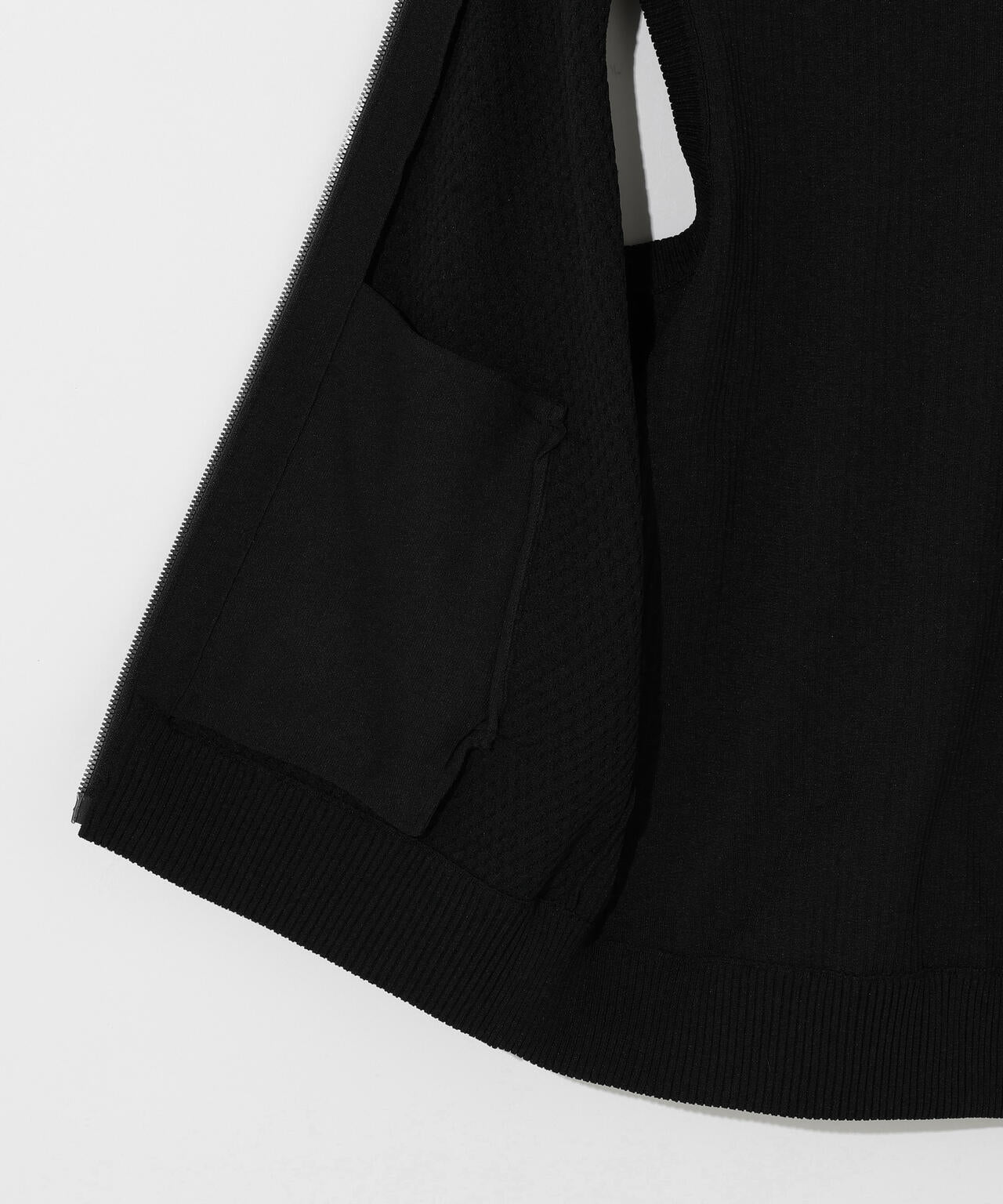 ジップアップニットベスト (MENS)