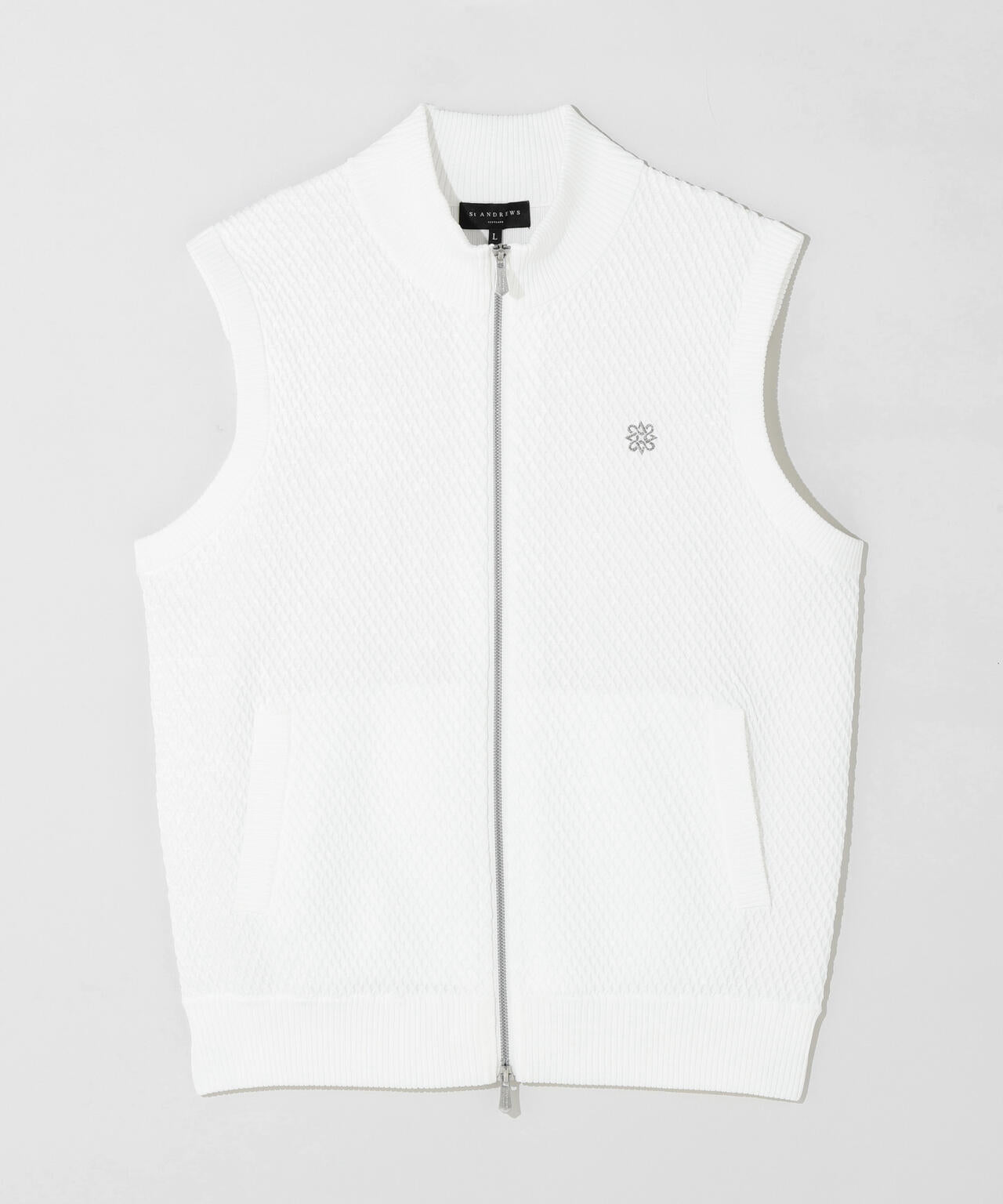 ジップアップニットベスト (MENS)