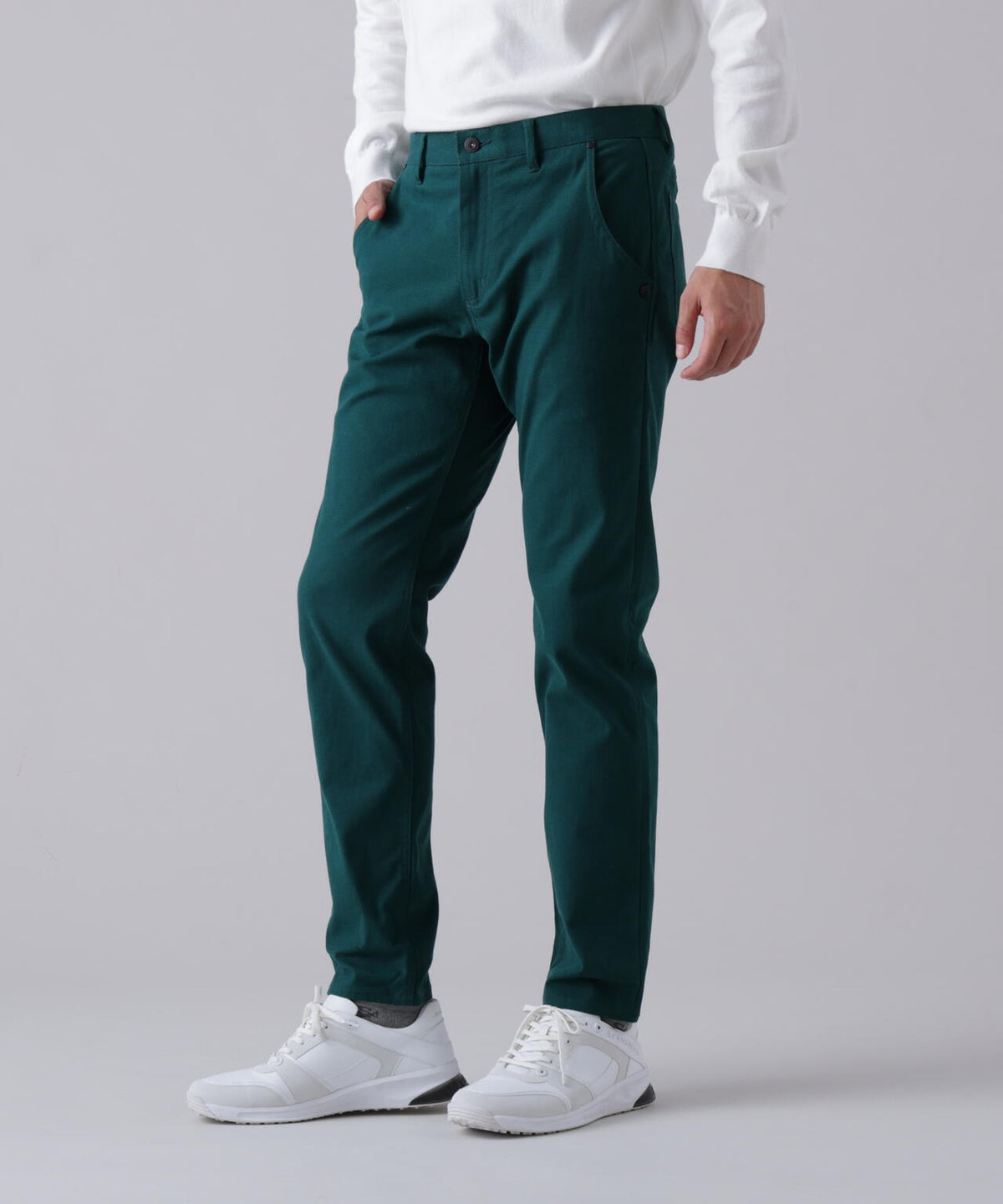 [ストレッチ] 起毛ジャガード5ポケットパンツ (MENS)