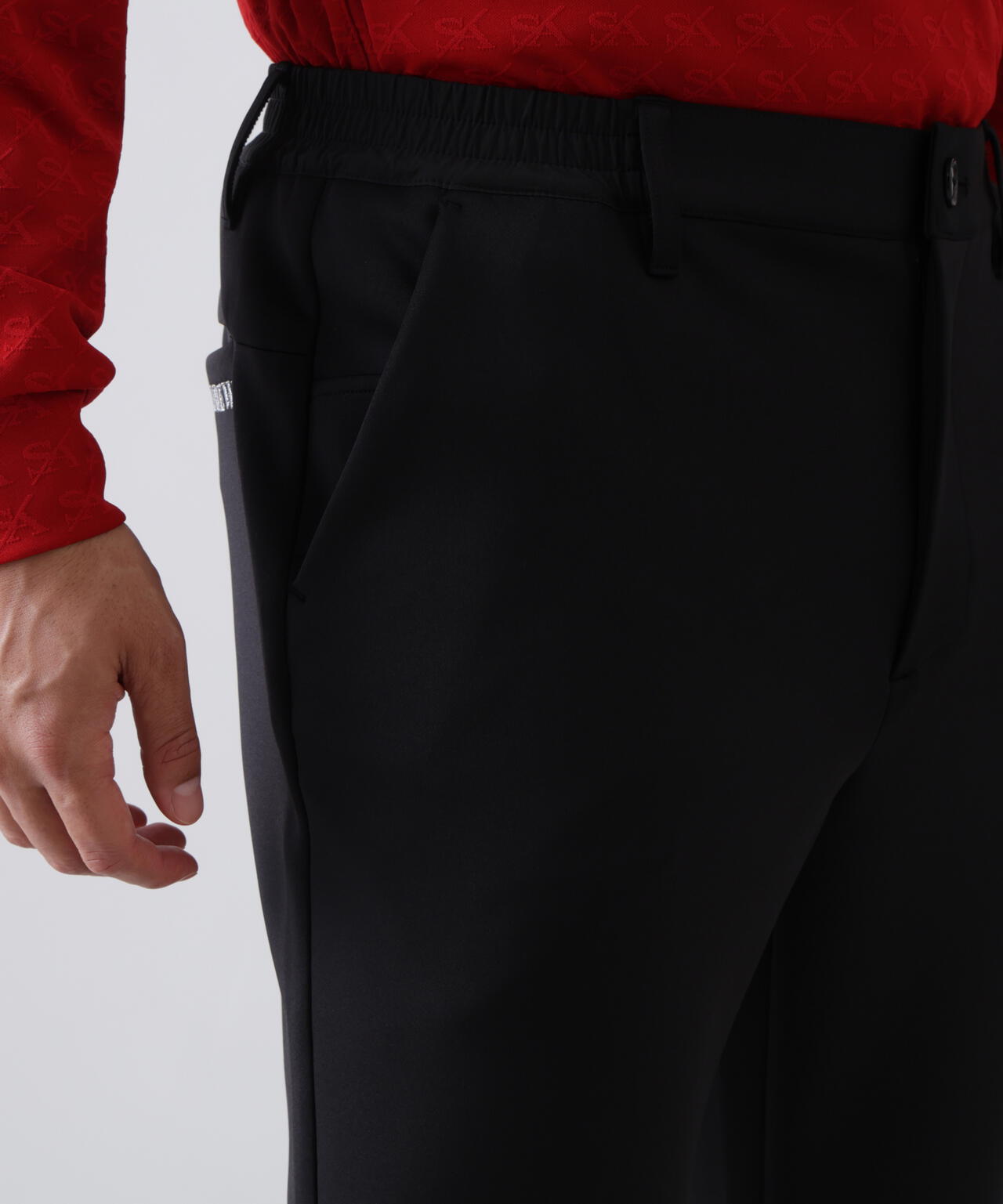 185cm C: 97 W:79 H:95 着用サイズ：L